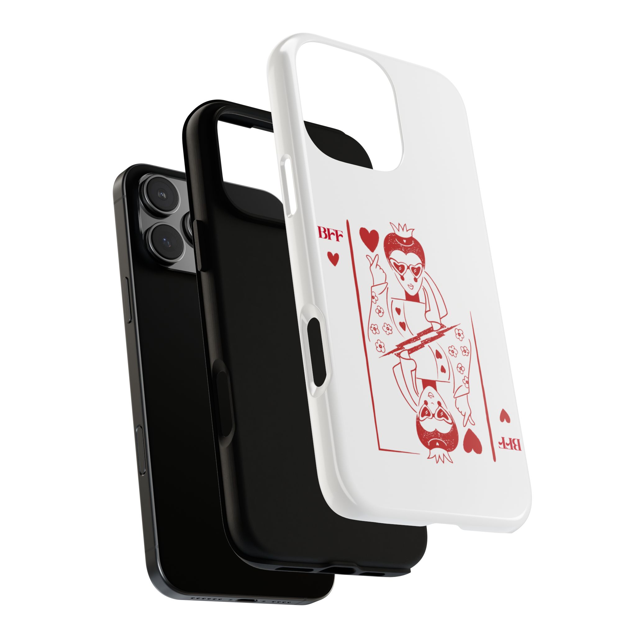 Queen of Hearts Playing Card Phone Case — BFF Red Illustration – Image 141