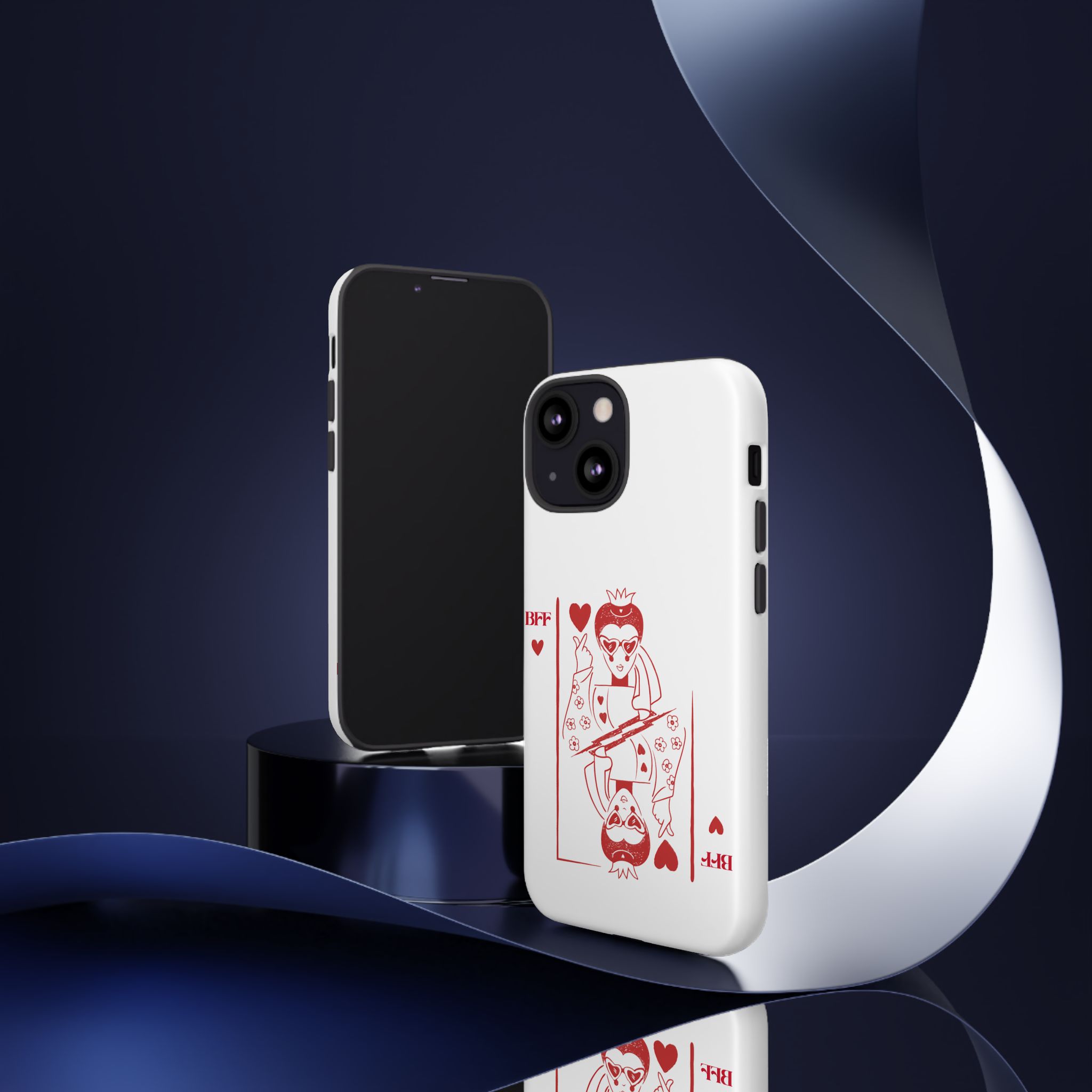 Queen of Hearts Playing Card Phone Case — BFF Red Illustration – Image 38