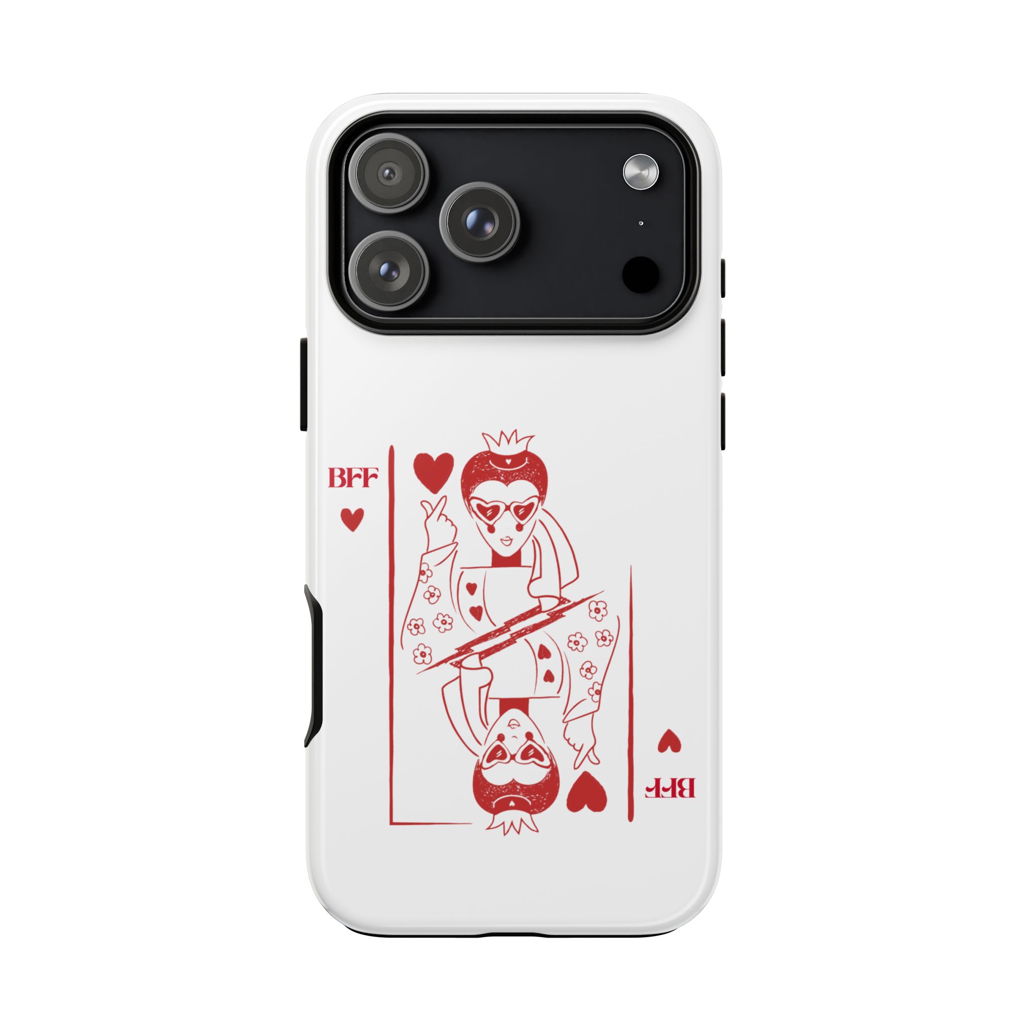 Queen of Hearts Playing Card Phone Case — BFF Red Illustration – Image 177