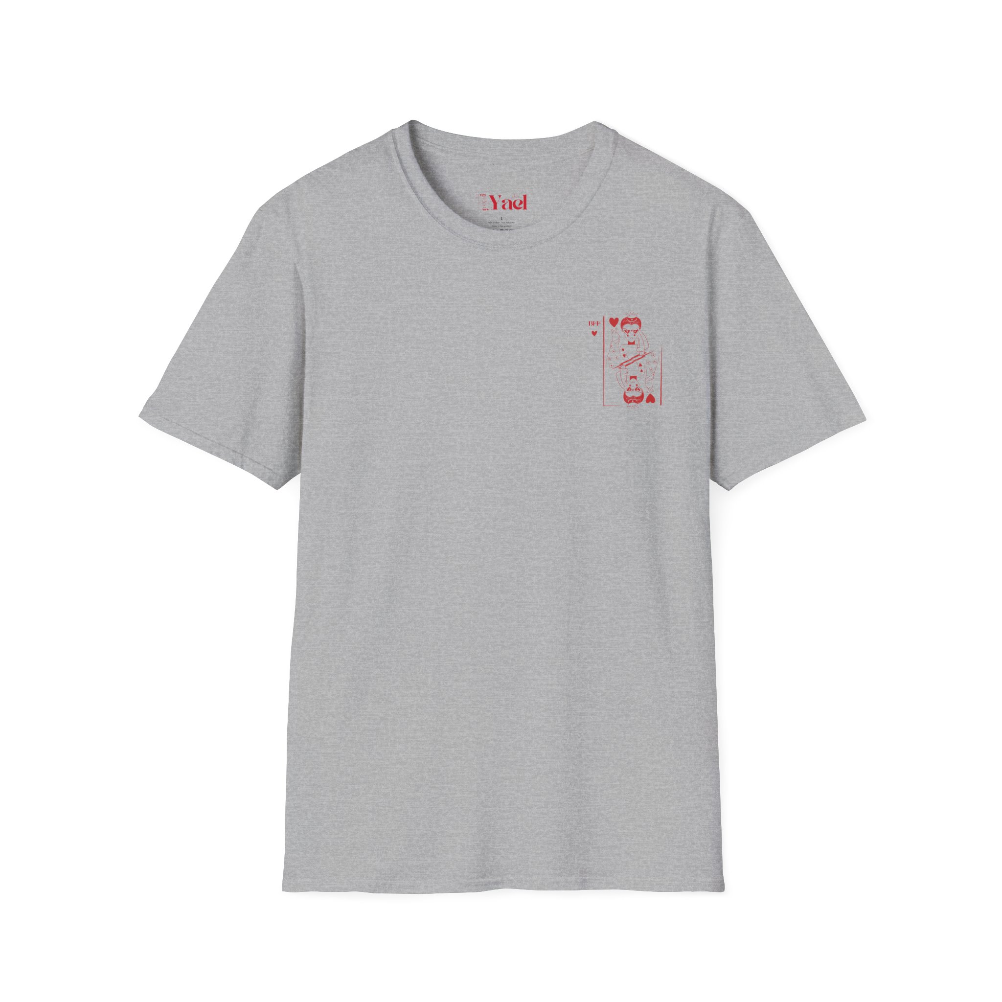 Queen of Hearts Playing Card T‑Shirt — Red Vintage Card Graphic – Image 10