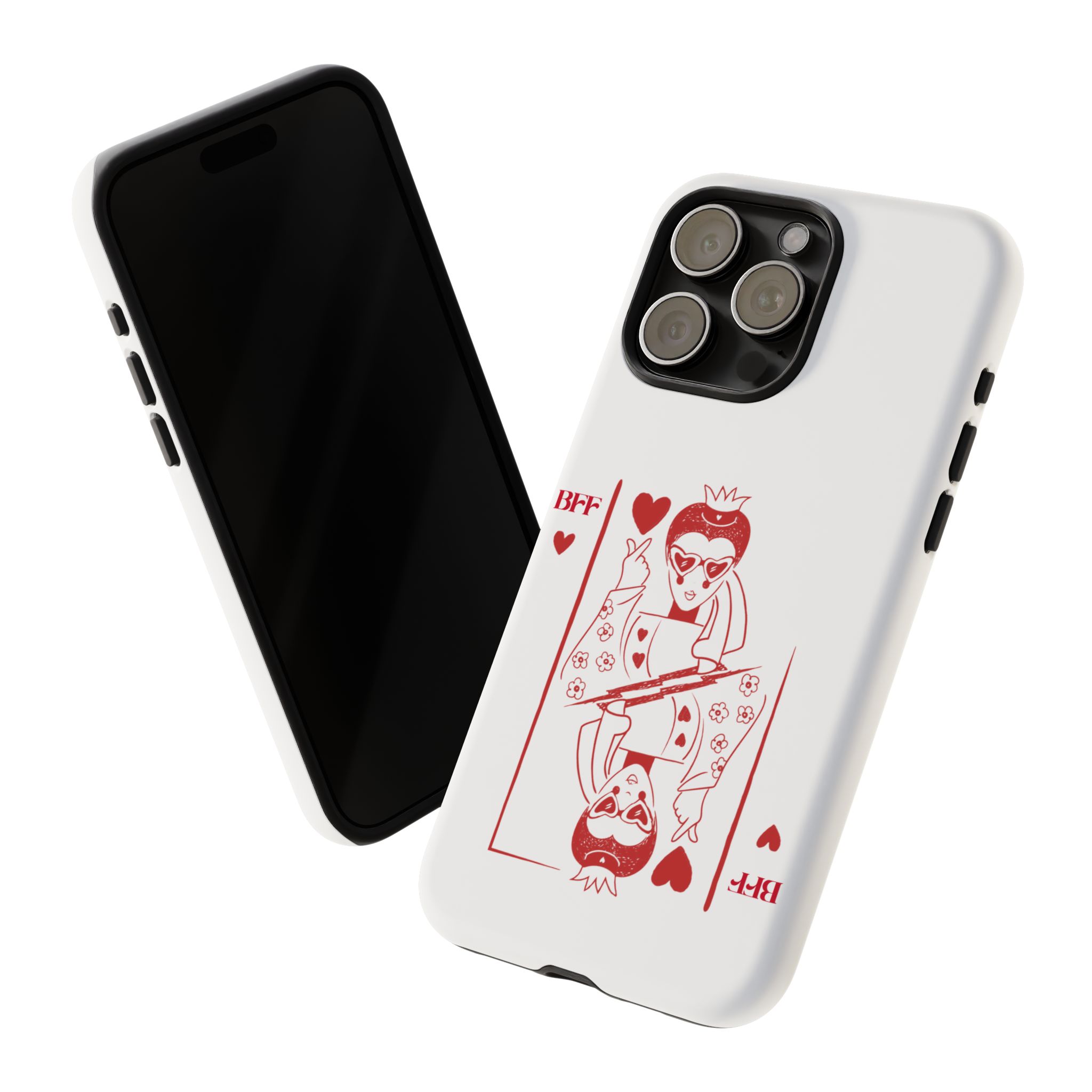 Queen of Hearts Playing Card Phone Case — BFF Red Illustration – Image 109