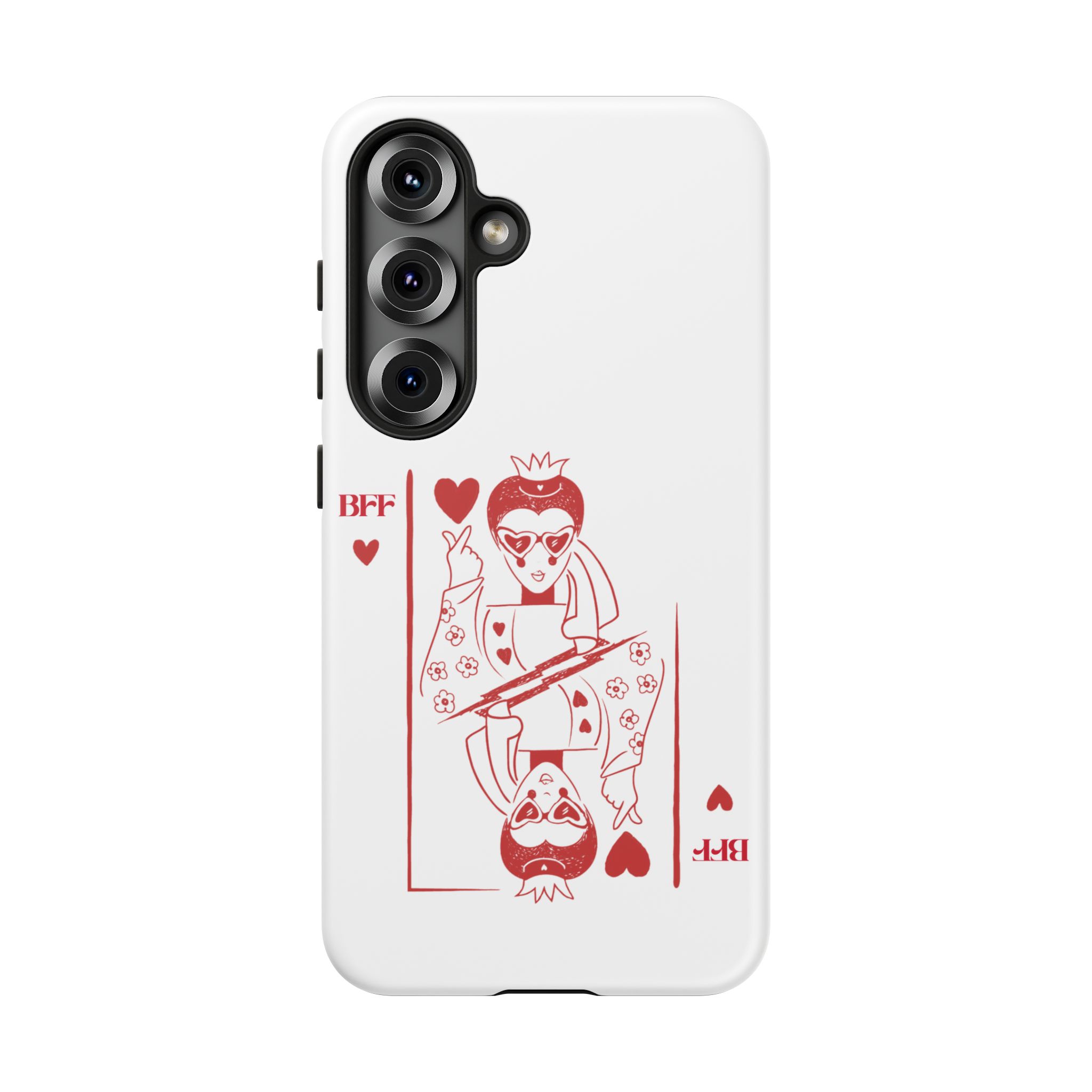 Queen of Hearts Playing Card Phone Case — BFF Red Illustration – Image 151