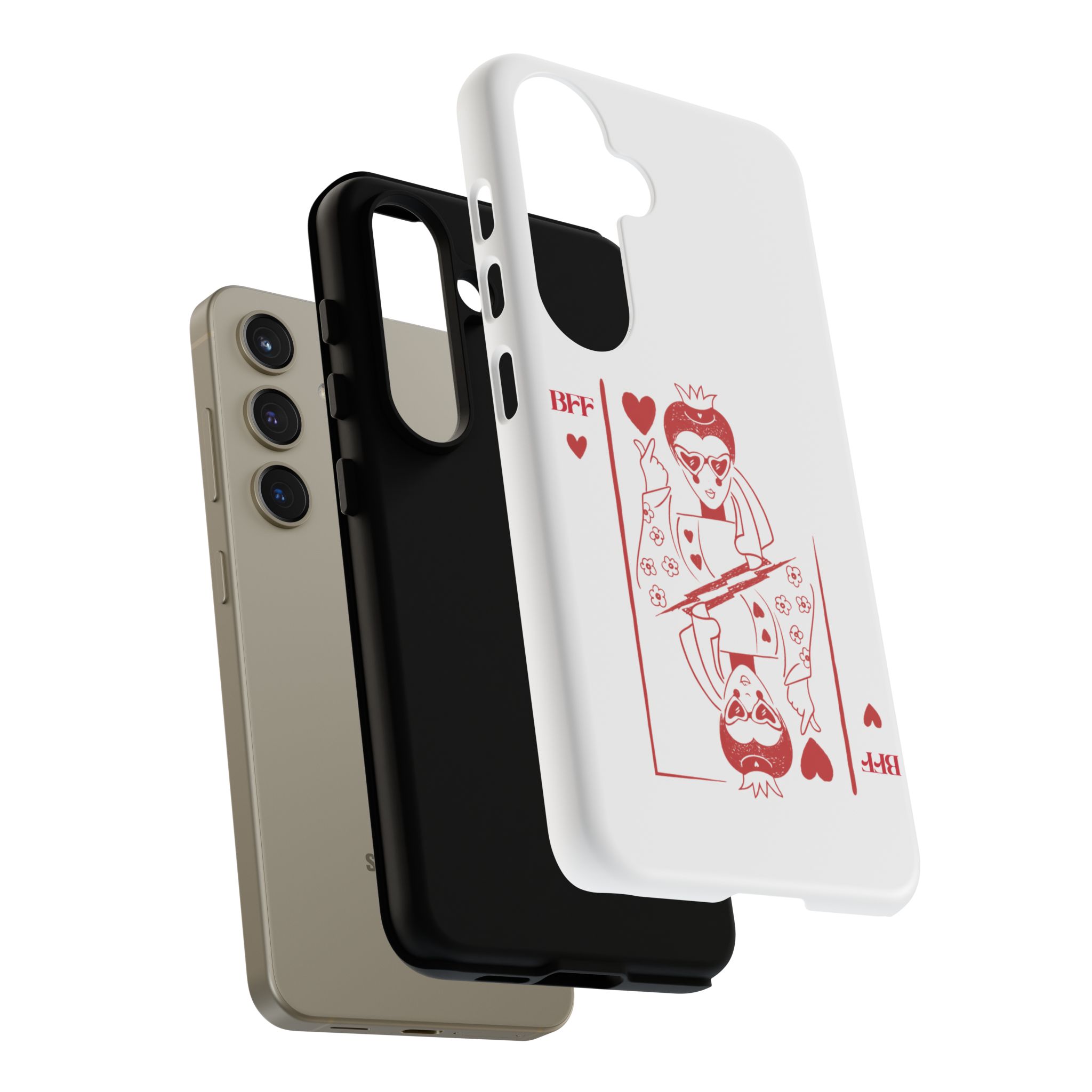 Queen of Hearts Playing Card Phone Case — BFF Red Illustration – Image 118