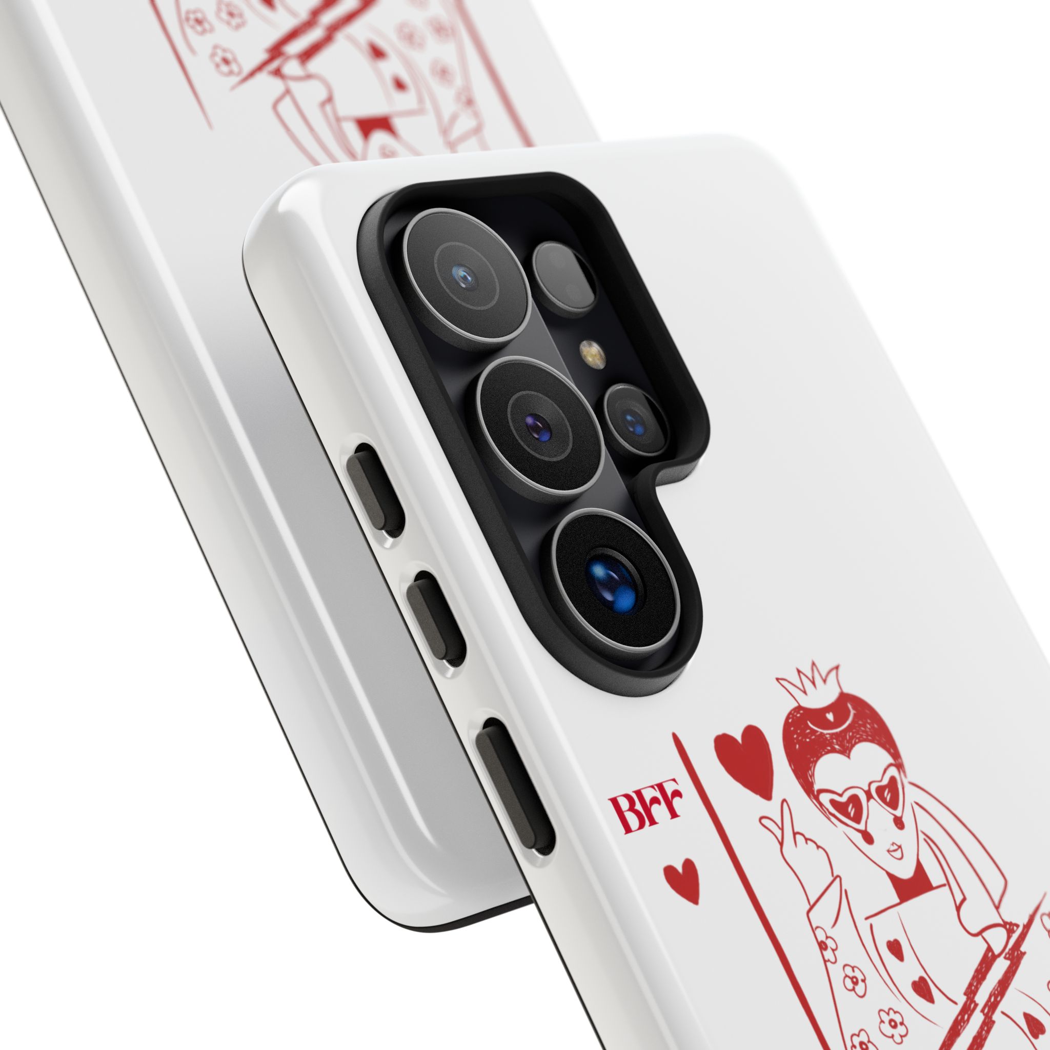 Queen of Hearts Playing Card Phone Case — BFF Red Illustration – Image 188