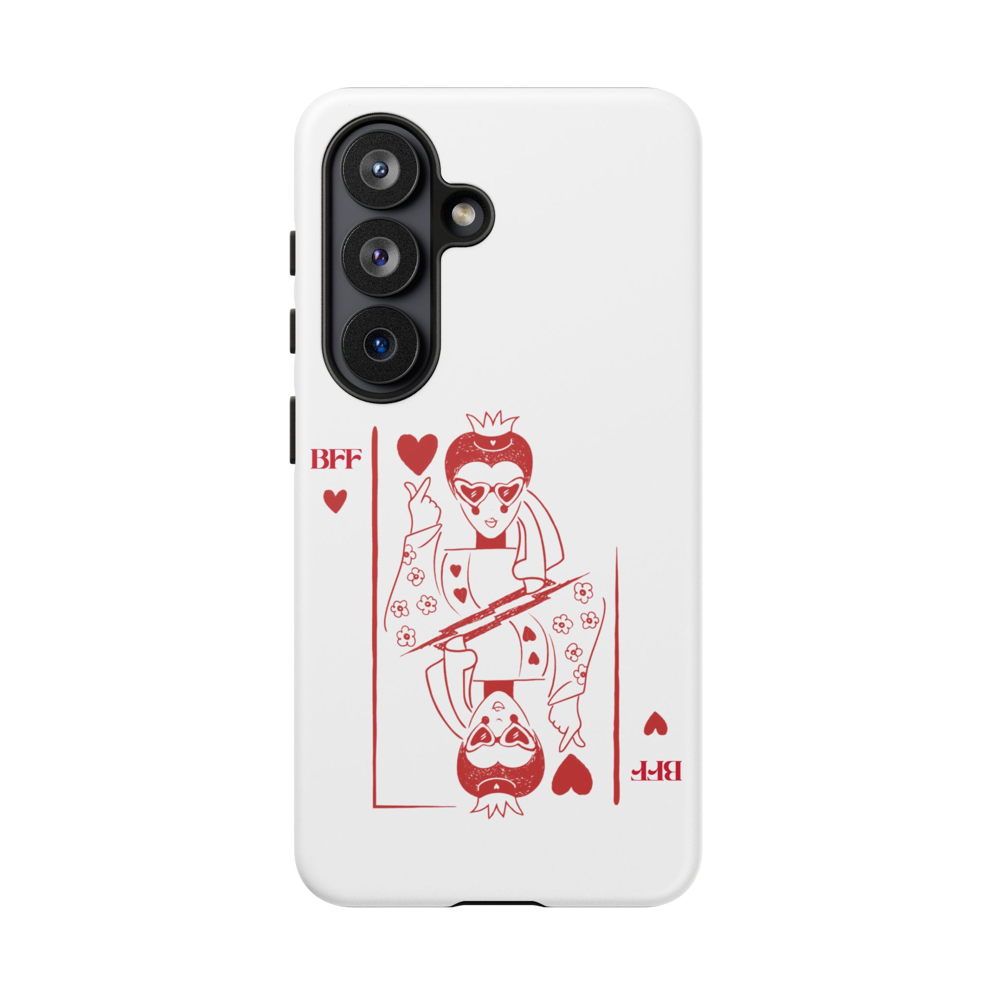 Queen of Hearts Playing Card Phone Case — BFF Red Illustration – Image 181