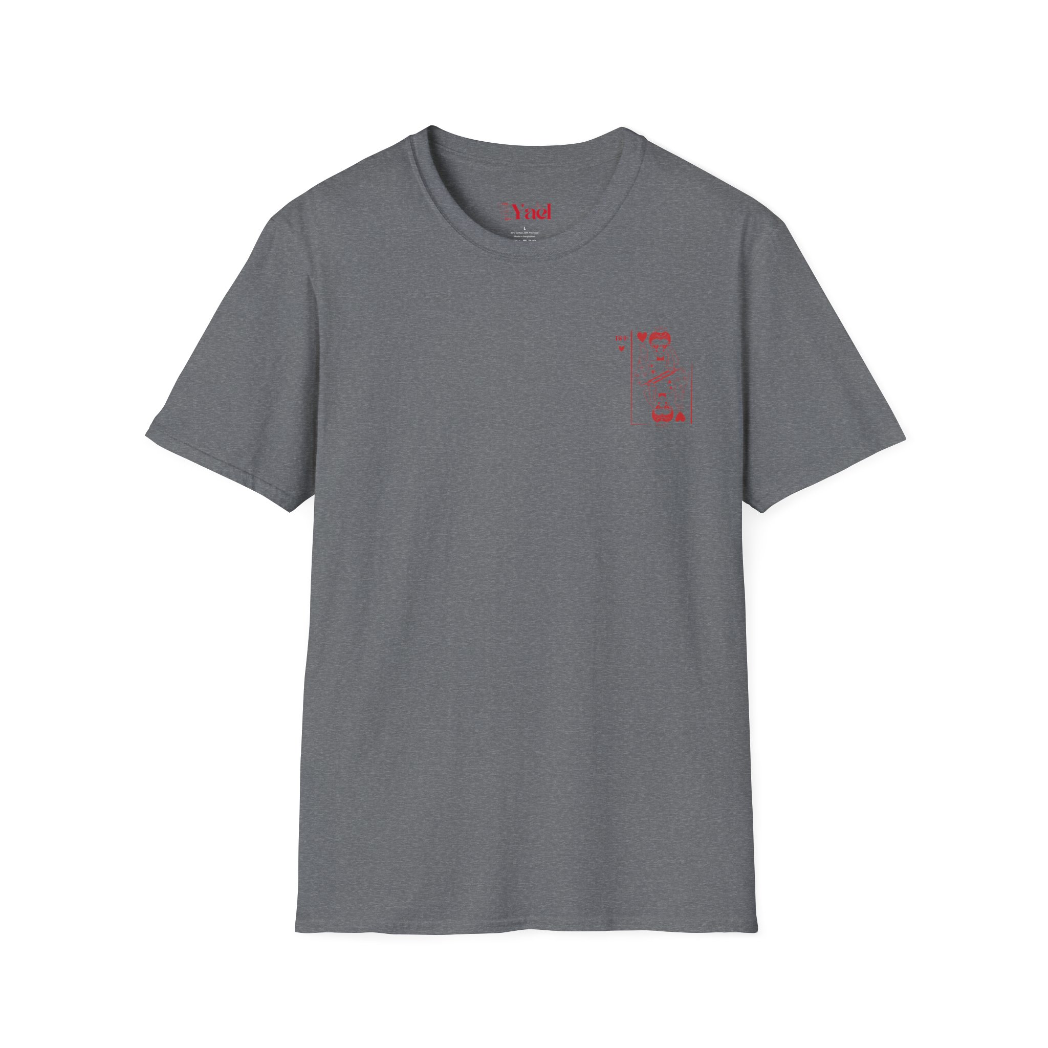 Queen of Hearts Playing Card T‑Shirt — Red Vintage Card Graphic – Image 22
