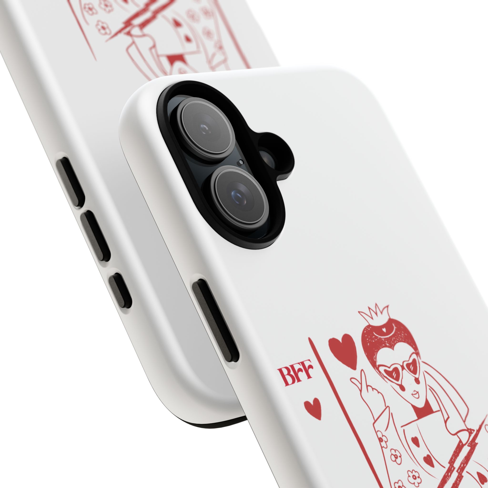 Queen of Hearts Playing Card Phone Case — BFF Red Illustration – Image 128