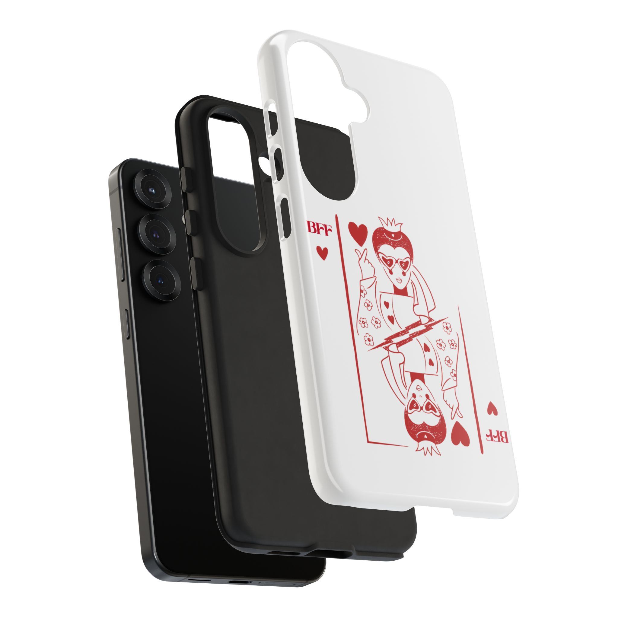 Queen of Hearts Playing Card Phone Case — BFF Red Illustration – Image 150