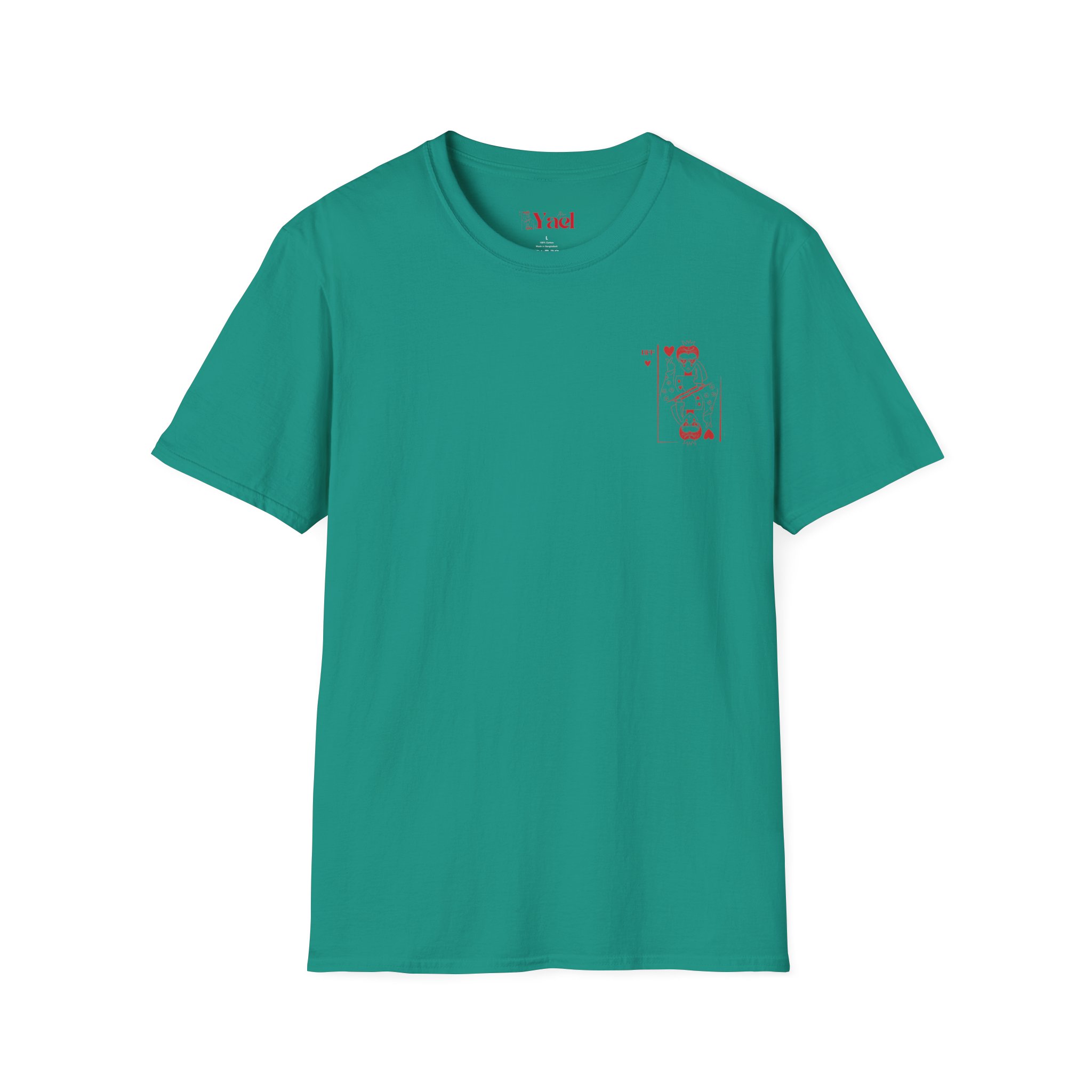 Queen of Hearts Playing Card T‑Shirt — Red Vintage Card Graphic – Image 46