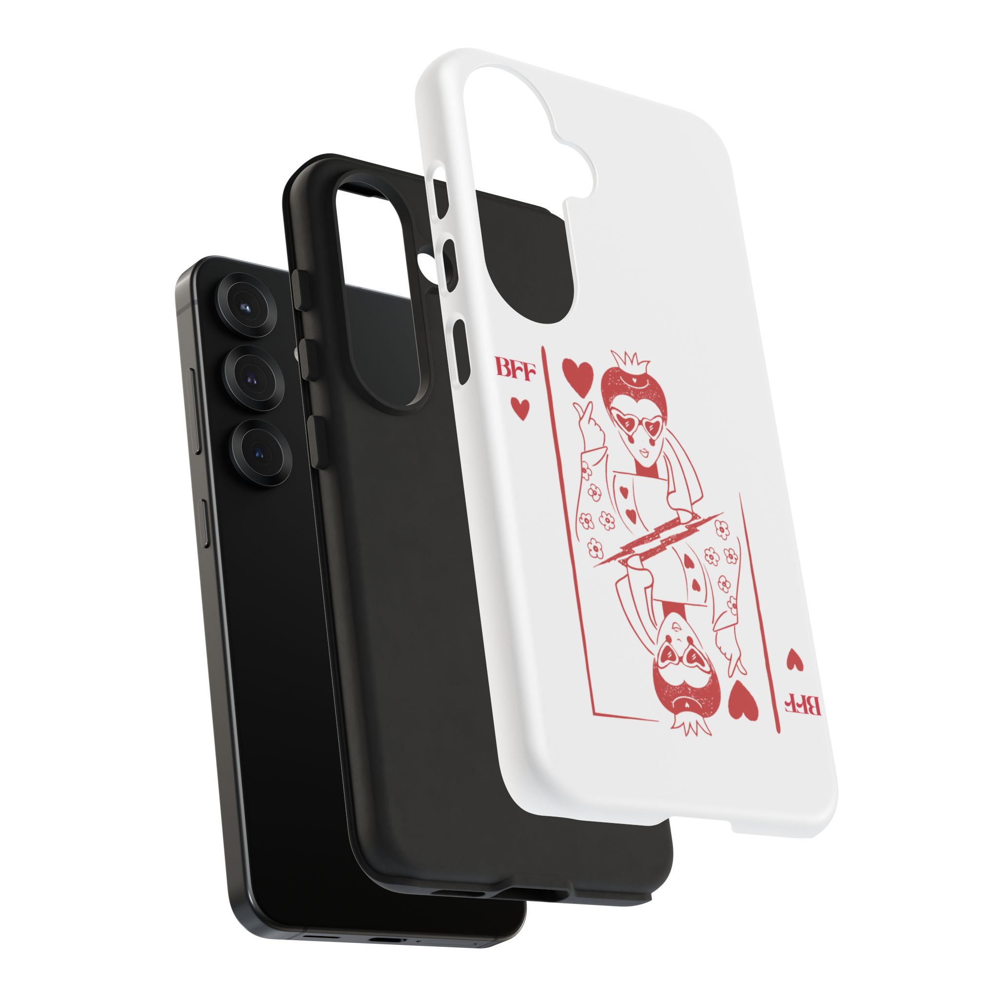 Queen of Hearts Playing Card Phone Case — BFF Red Illustration – Image 154