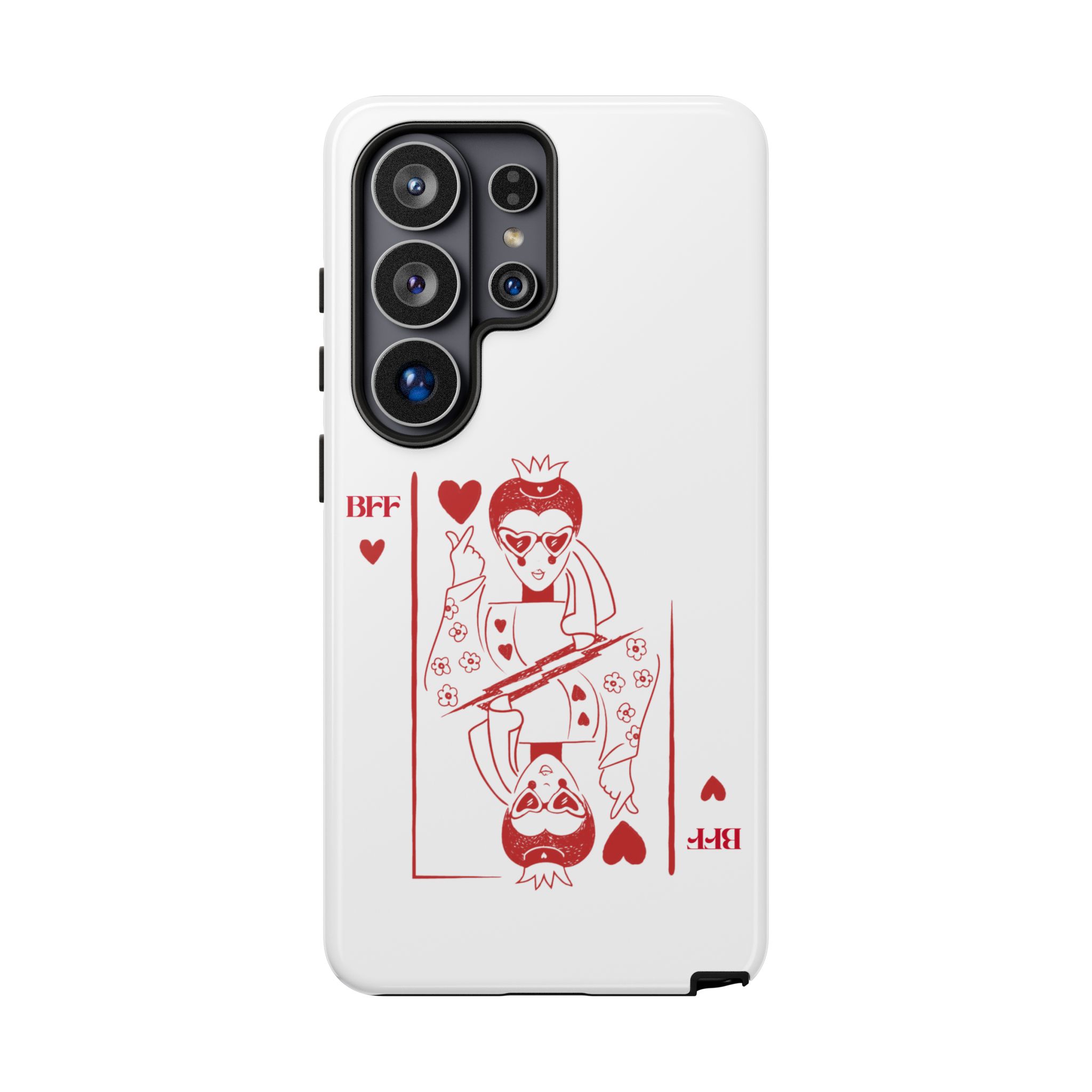Queen of Hearts Playing Card Phone Case — BFF Red Illustration – Image 187