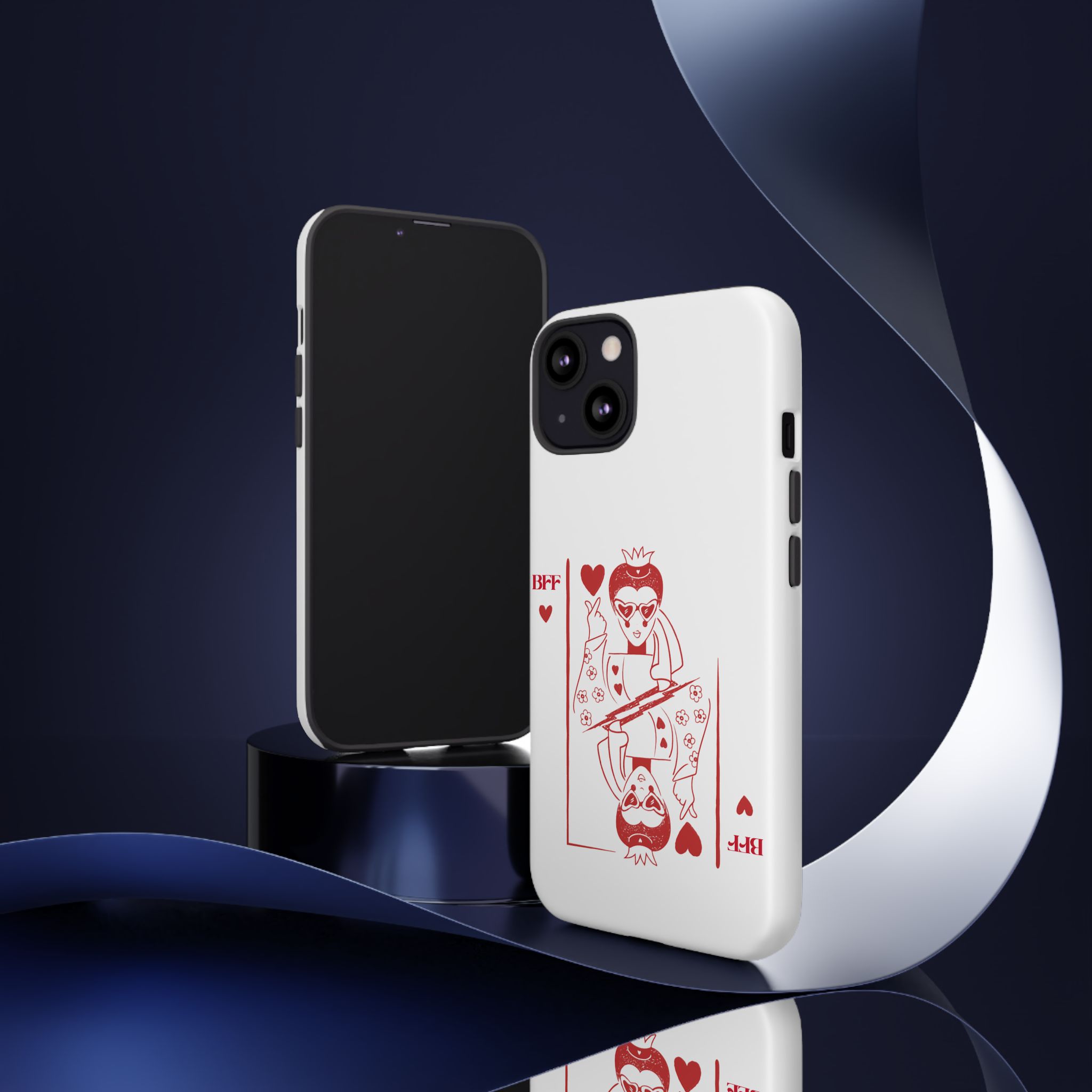 Queen of Hearts Playing Card Phone Case — BFF Red Illustration – Image 34