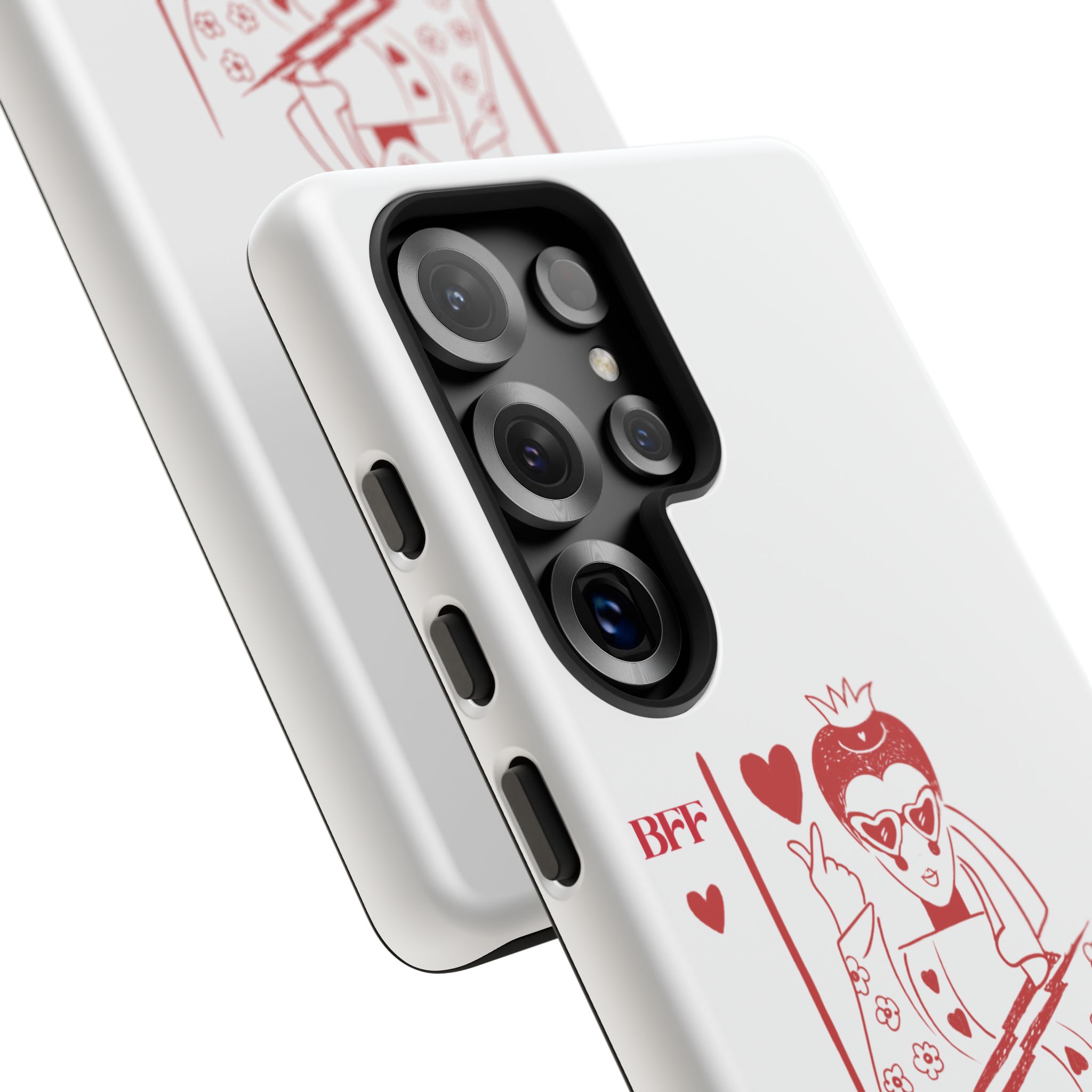 Queen of Hearts Playing Card Phone Case — BFF Red Illustration – Image 168