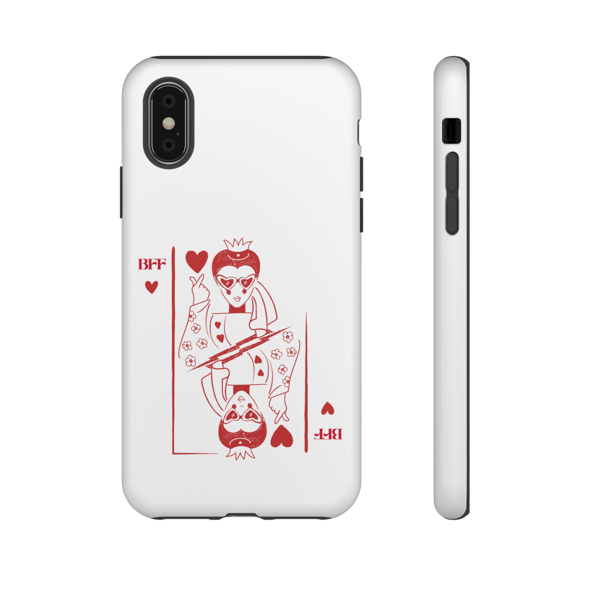 Queen of Hearts Playing Card Phone Case — BFF Red Illustration – Image 14
