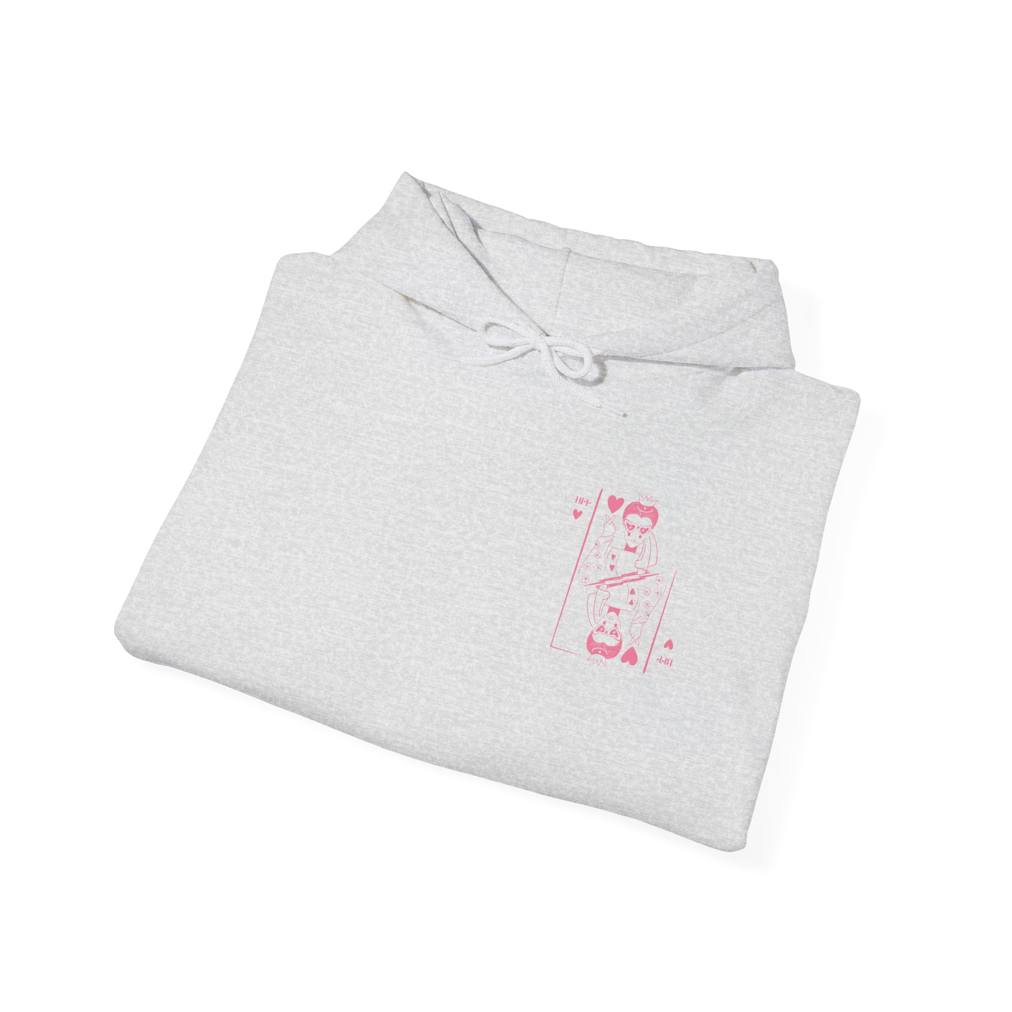 Playing Card Hearts Hoodie — Pink Queen of Hearts Back Graphic – Image 8