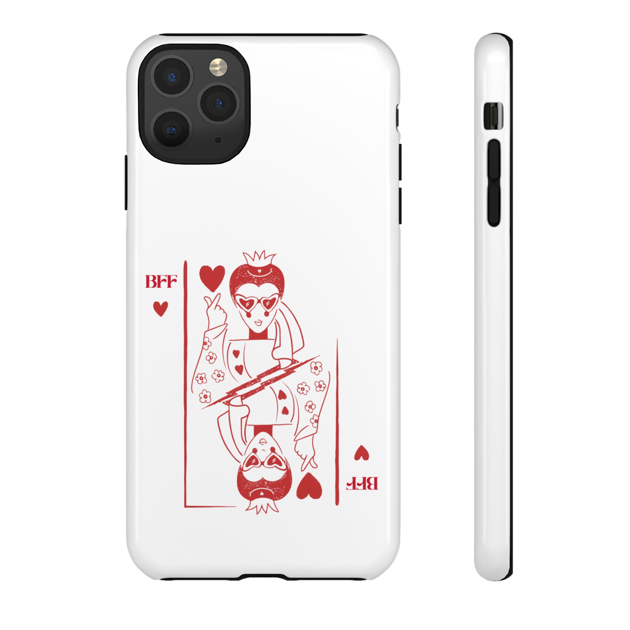 Queen of Hearts Playing Card Phone Case — BFF Red Illustration – Image 21