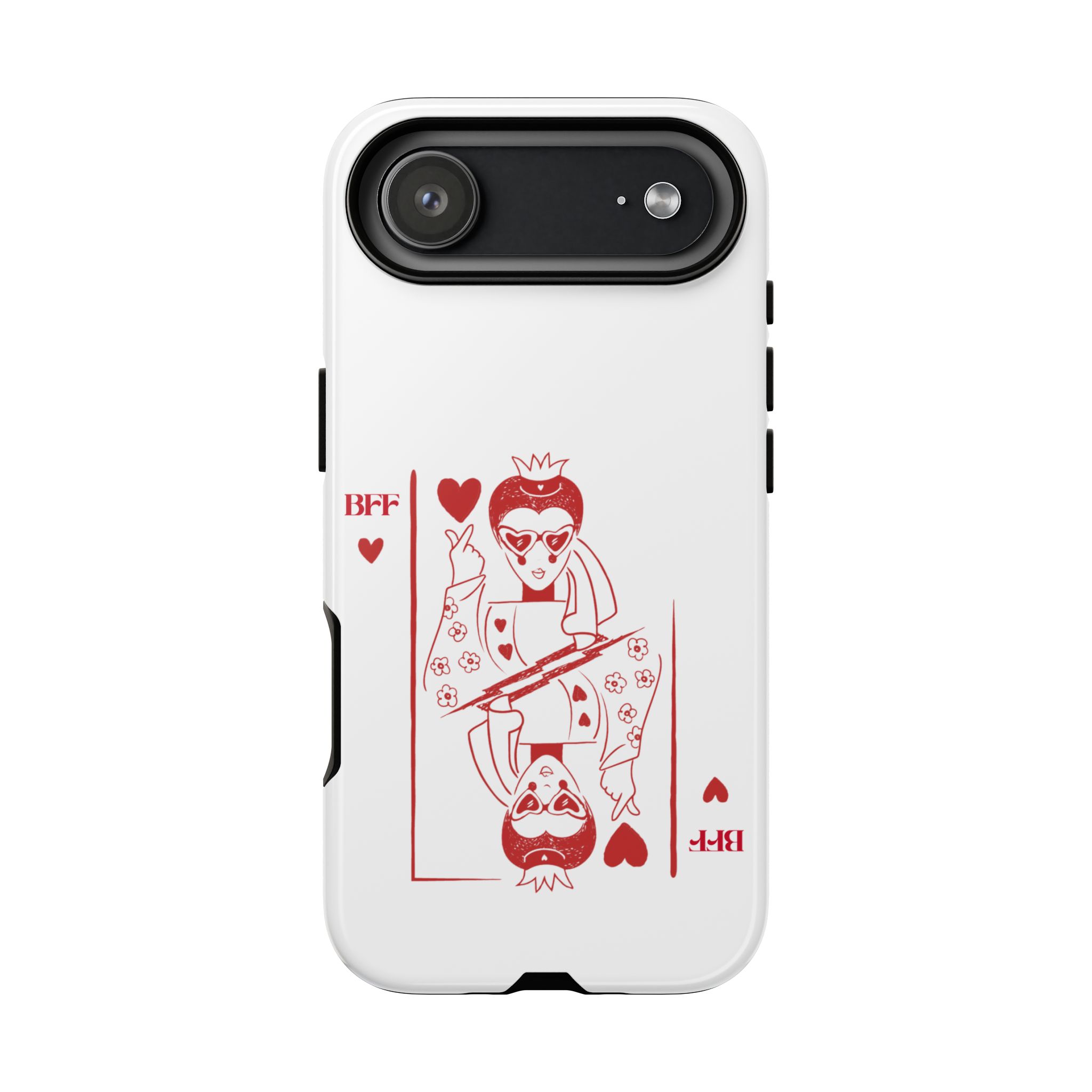 Queen of Hearts Playing Card Phone Case — BFF Red Illustration – Image 173