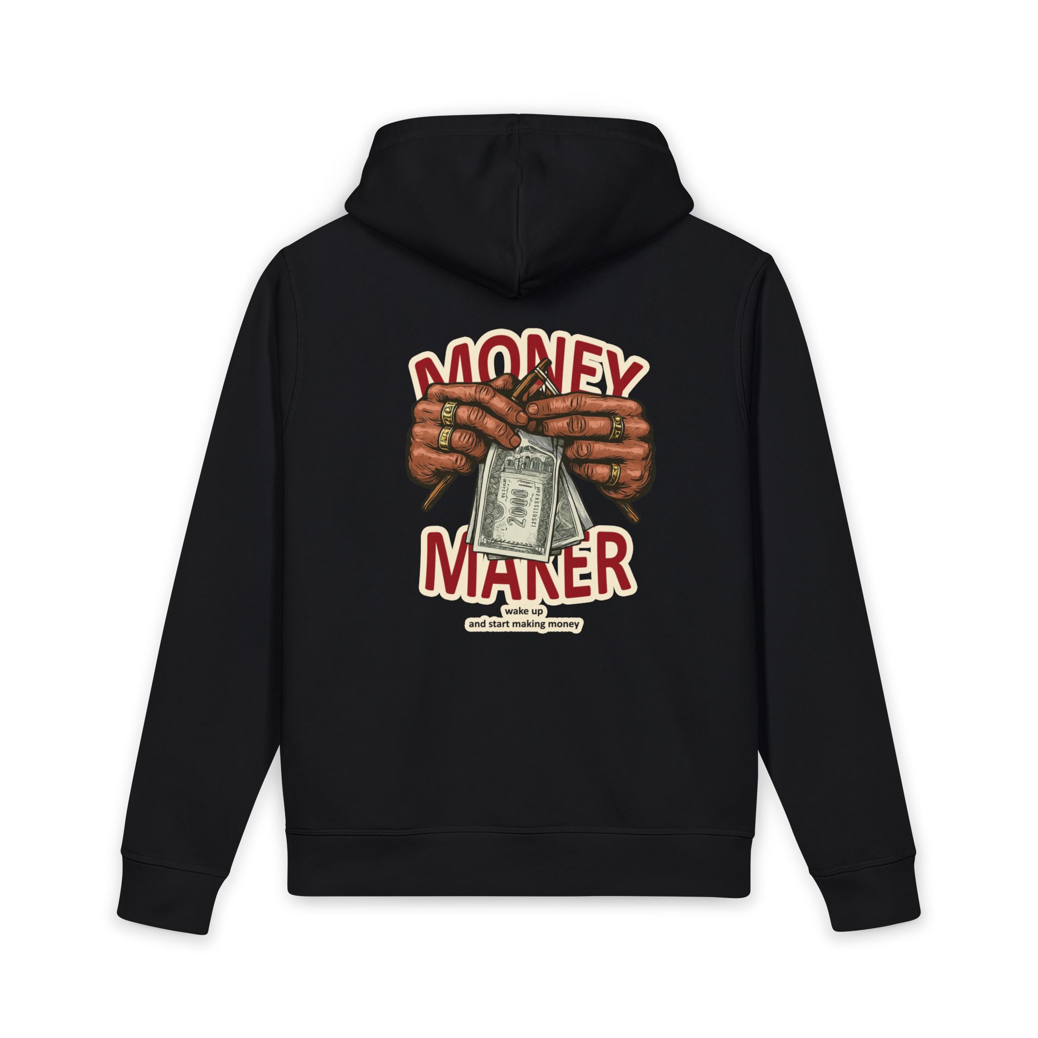 Money Maker Hoodie — Graphic Cash Hands Streetwear Pullover