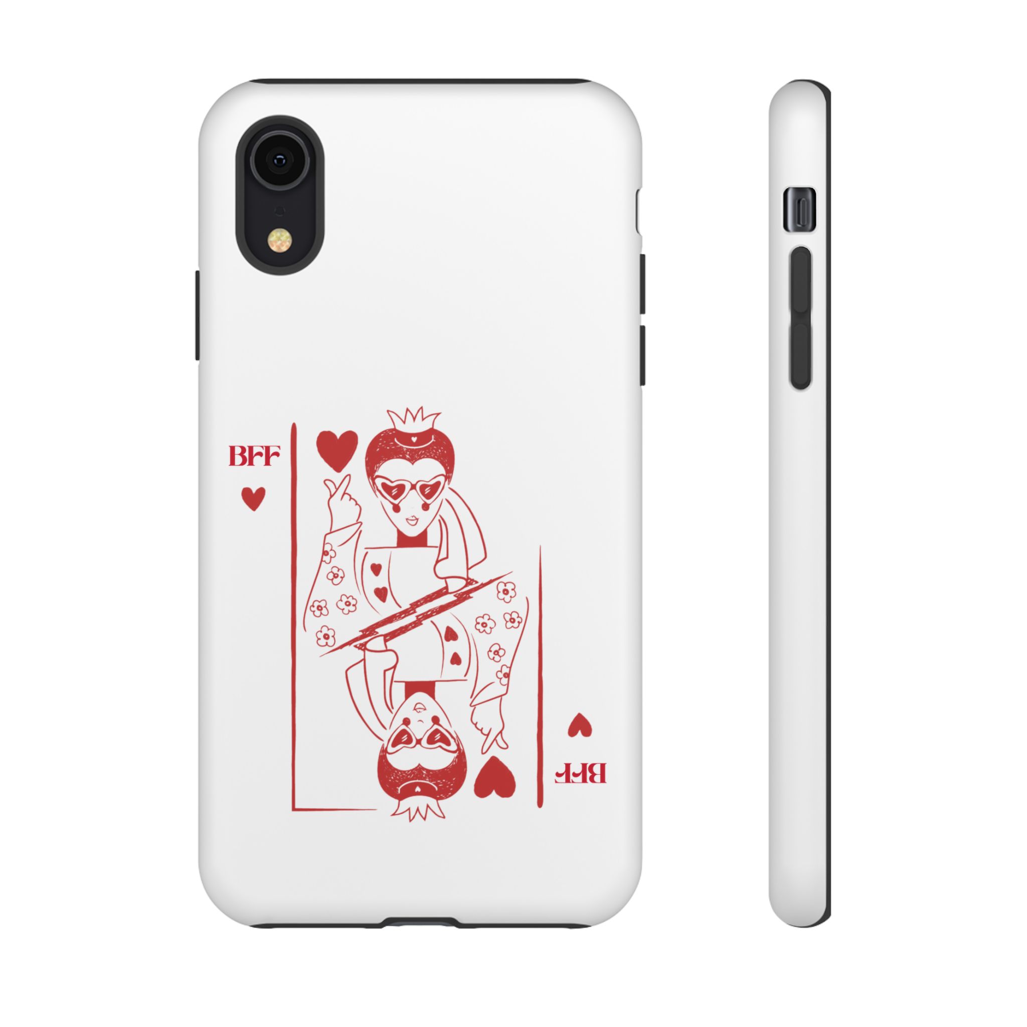 Queen of Hearts Playing Card Phone Case — BFF Red Illustration – Image 12
