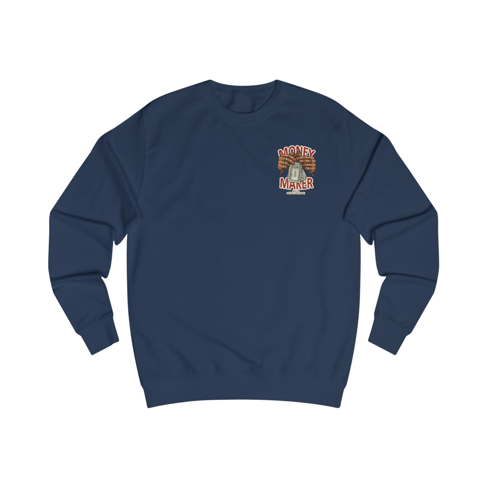 Money Maker Sweatshirt — Graphic Back Print Hustle Crewneck – Image 27