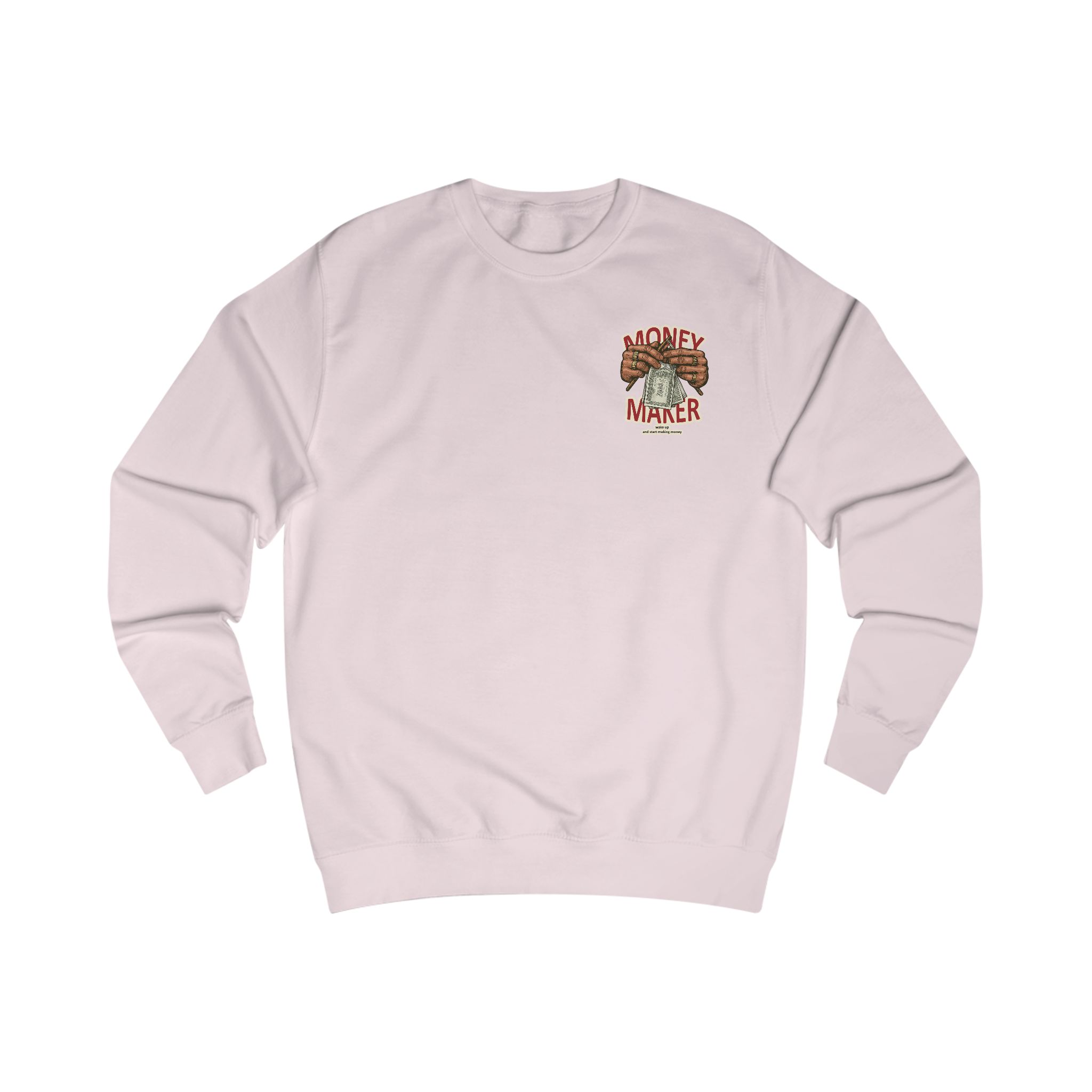 Money Maker Sweatshirt — Graphic Back Print Hustle Crewneck – Image 29