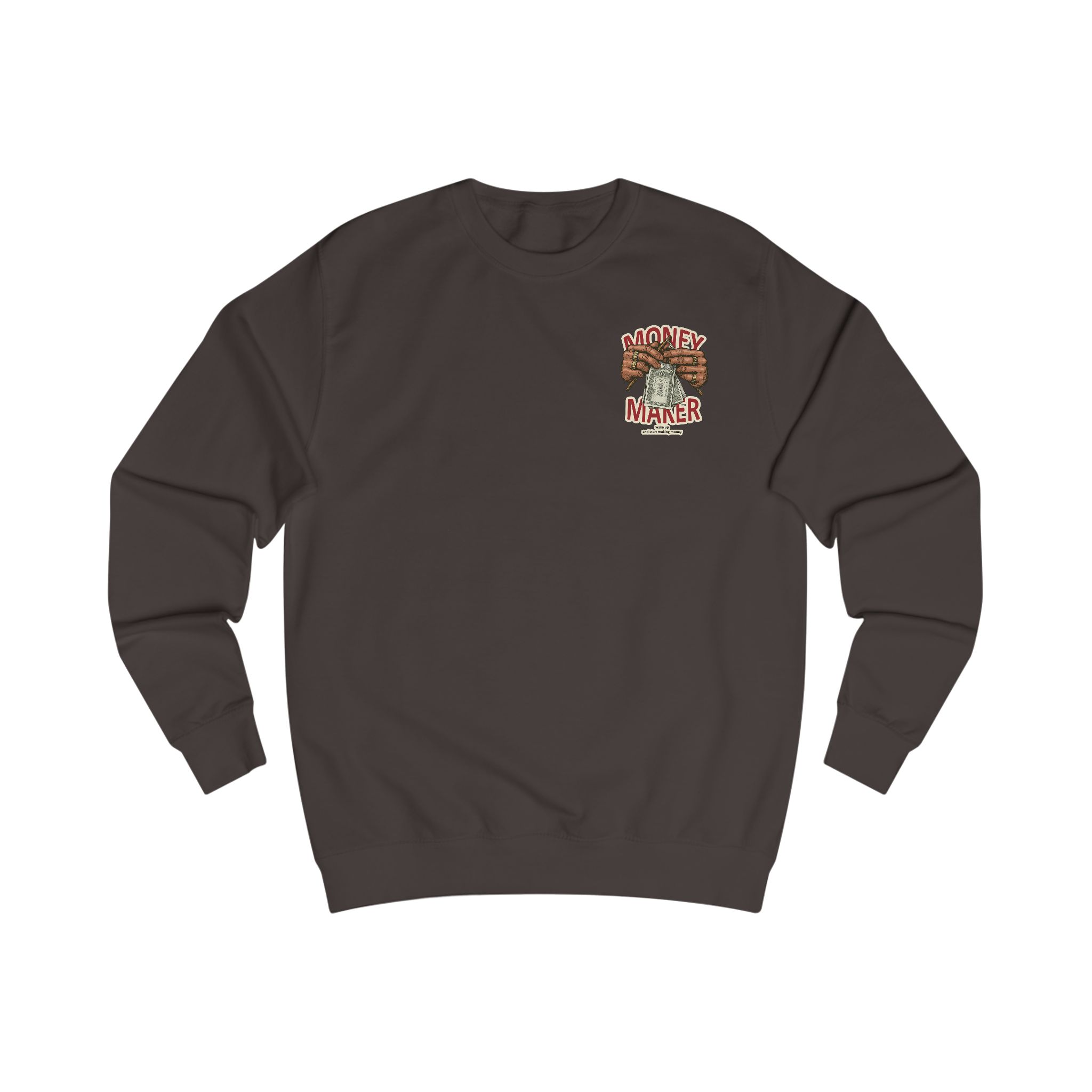 Money Maker Sweatshirt — Graphic Back Print Hustle Crewneck – Image 7