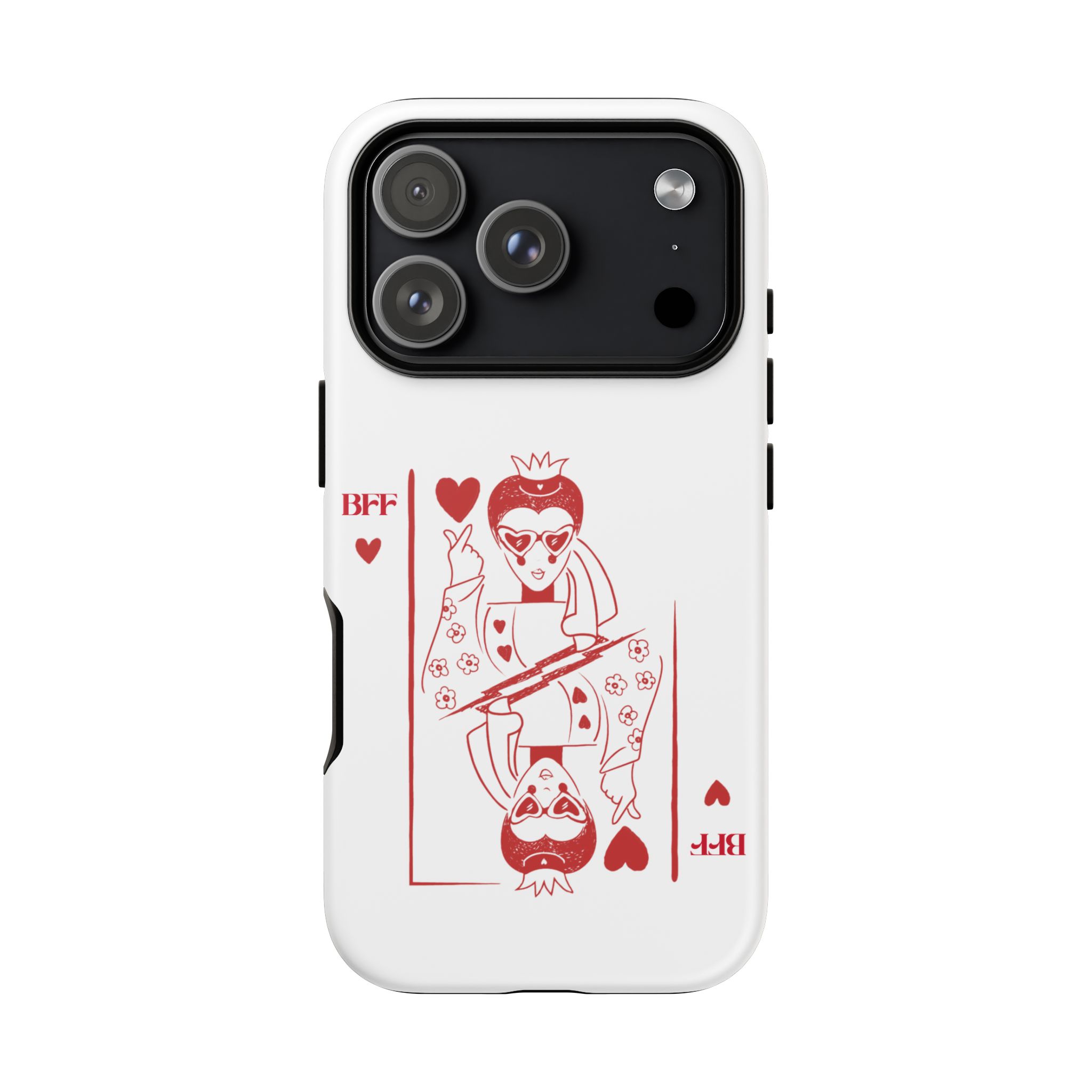 Queen of Hearts Playing Card Phone Case — BFF Red Illustration – Image 176