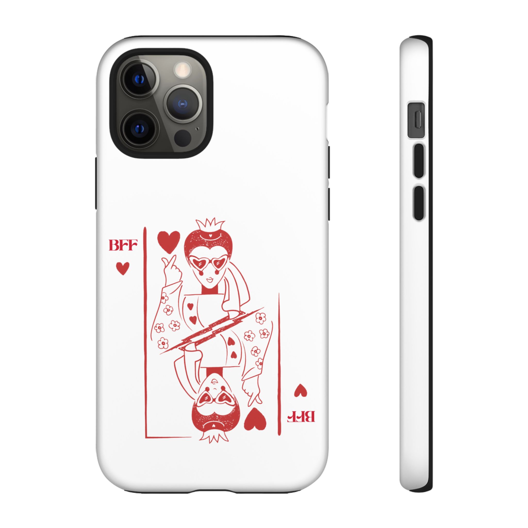 Queen of Hearts Playing Card Phone Case — BFF Red Illustration – Image 28