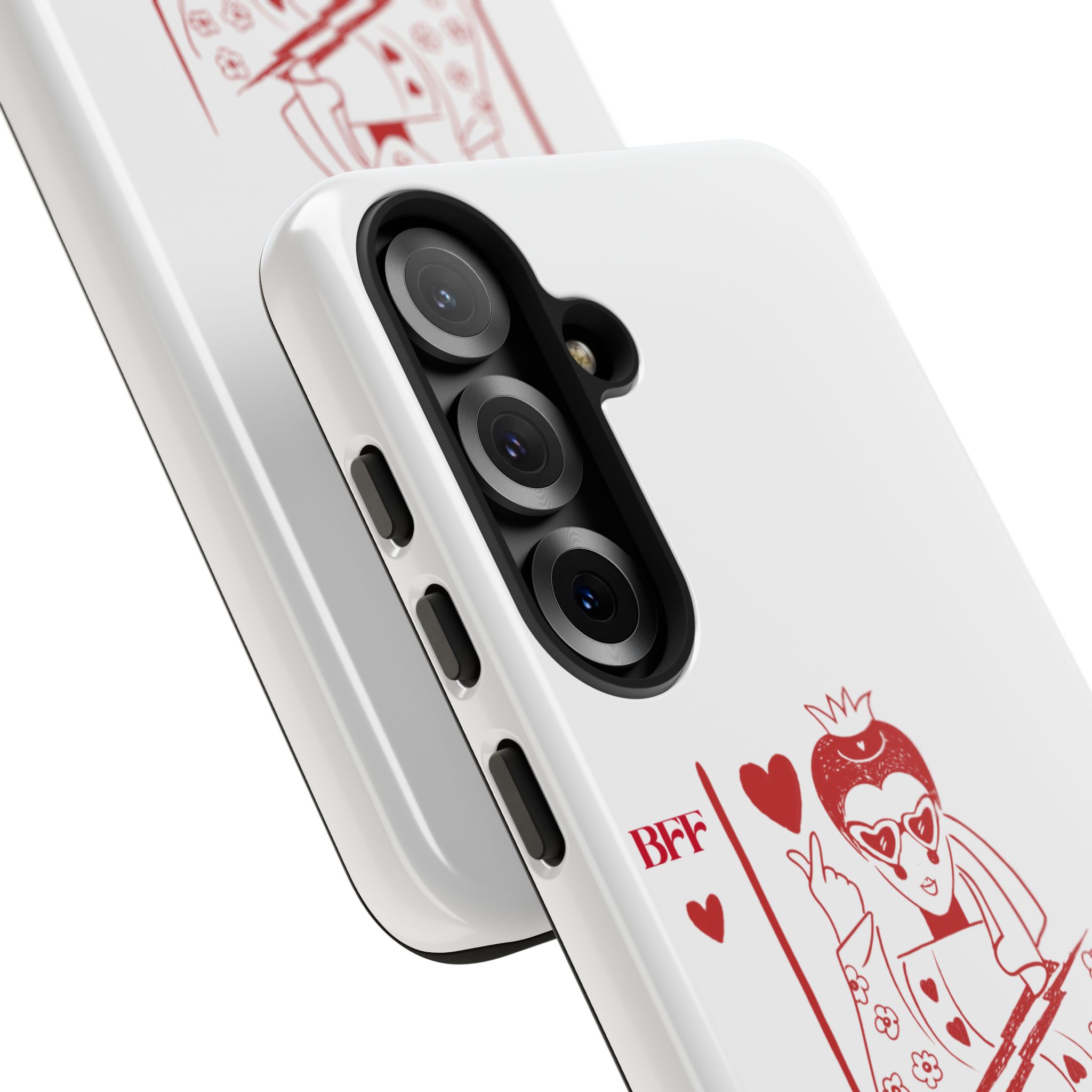 Queen of Hearts Playing Card Phone Case — BFF Red Illustration – Image 156