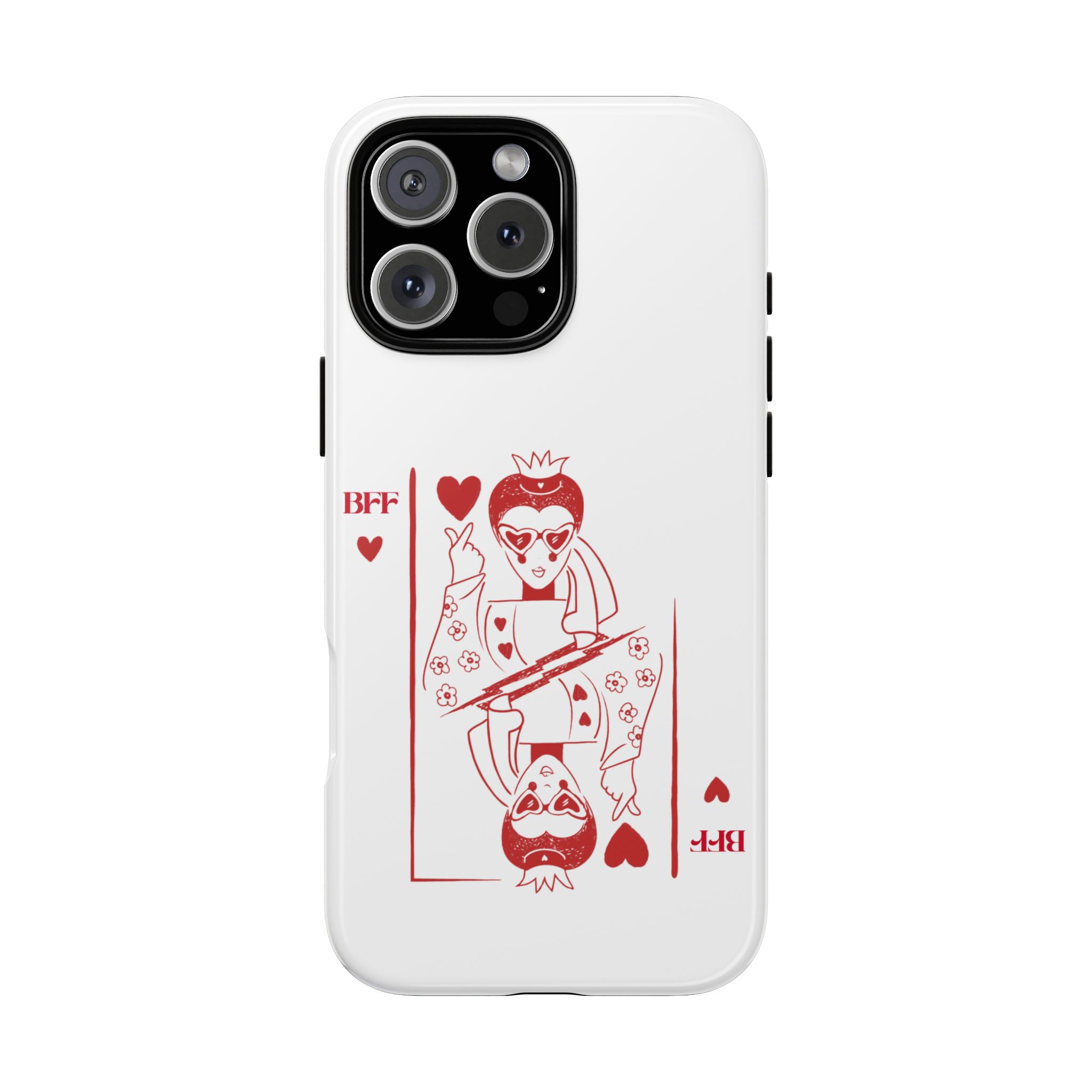 Queen of Hearts Playing Card Phone Case — BFF Red Illustration – Image 139