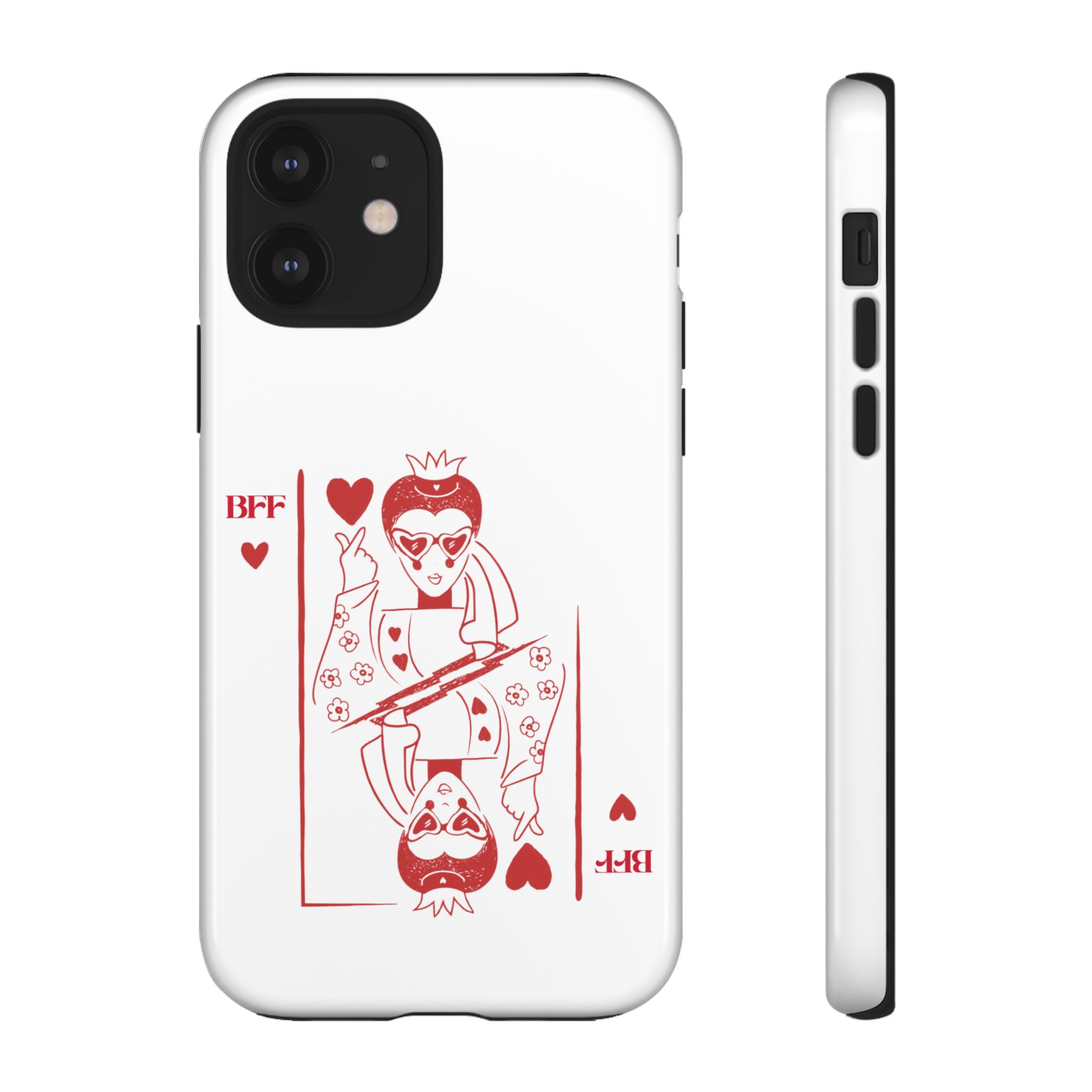 Queen of Hearts Playing Card Phone Case — BFF Red Illustration – Image 25