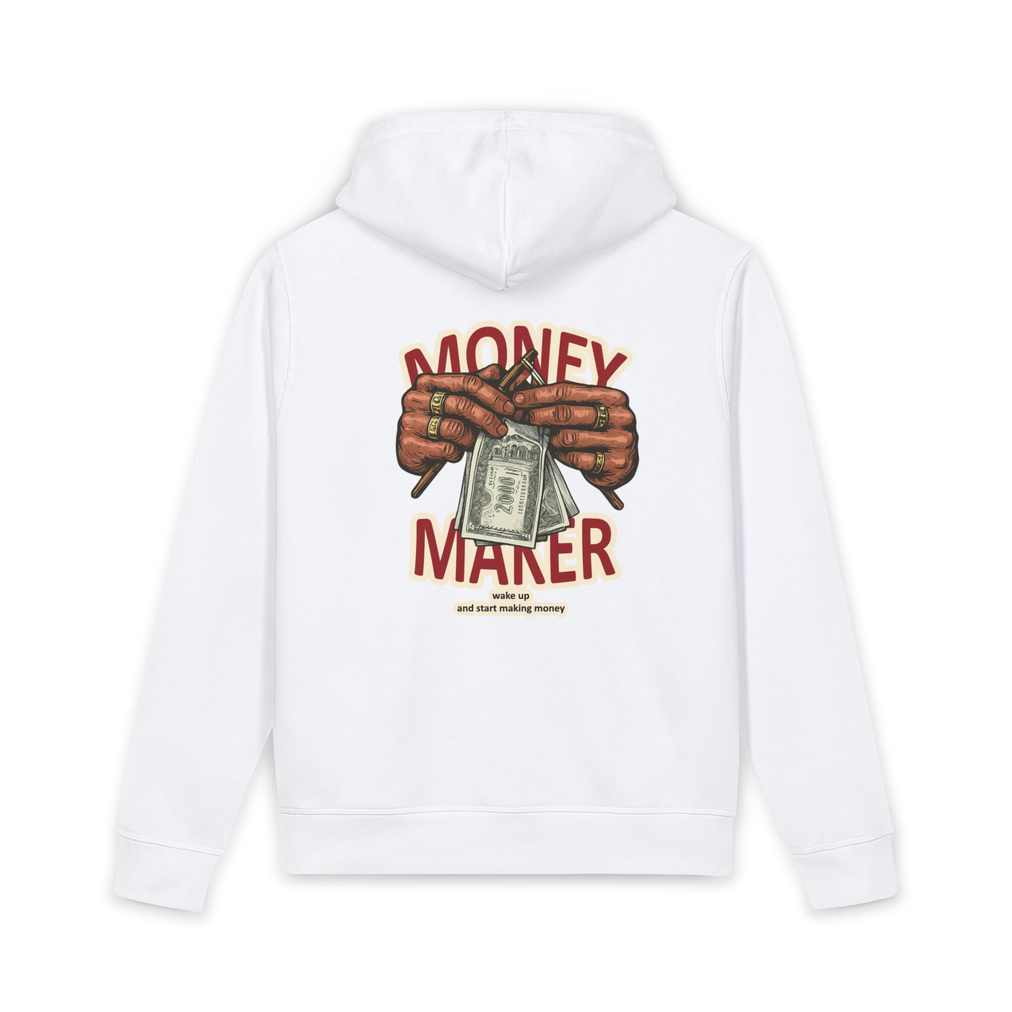 Money Maker Hoodie — Graphic Cash Hands Streetwear Pullover – Image 5