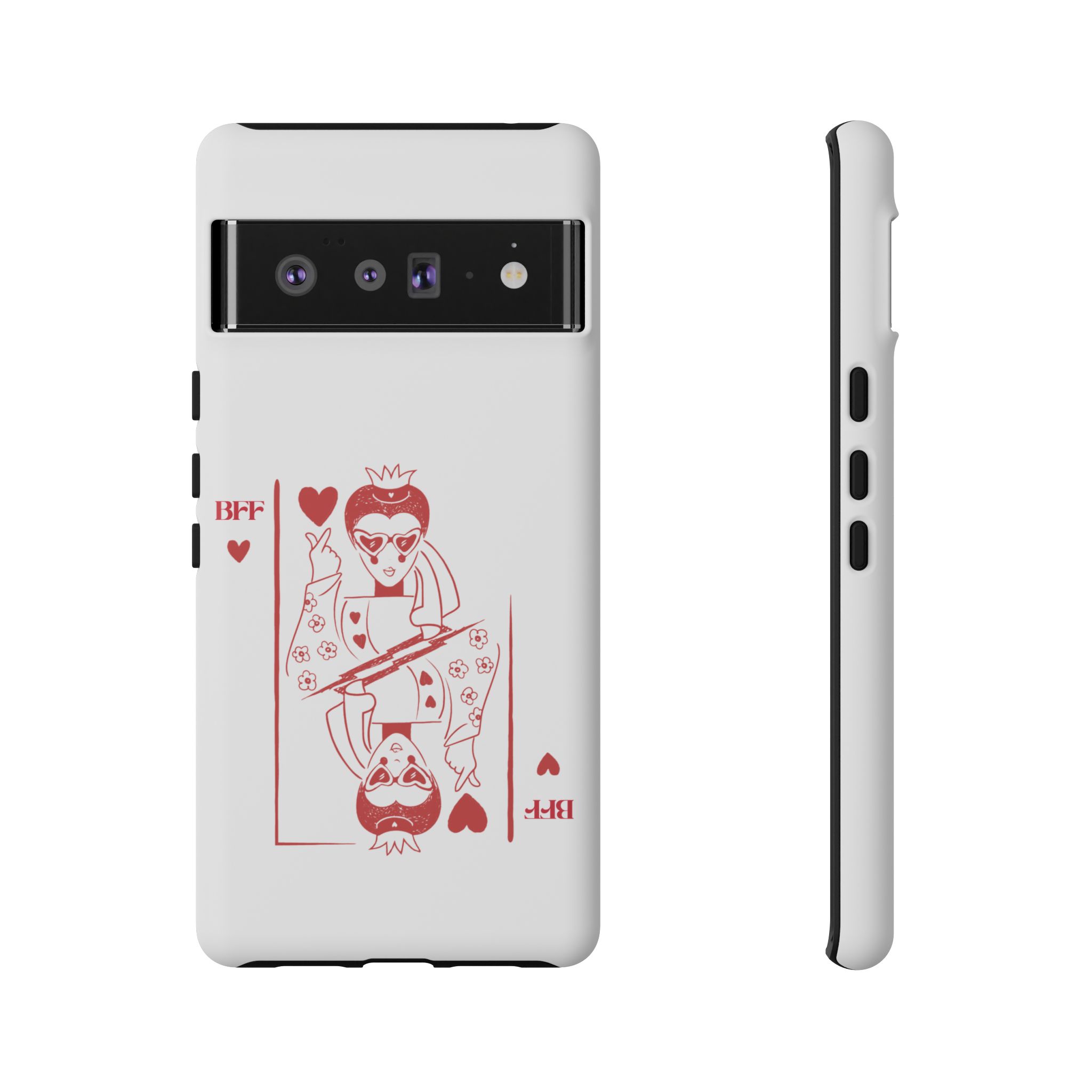 Queen of Hearts Playing Card Phone Case — BFF Red Illustration – Image 83