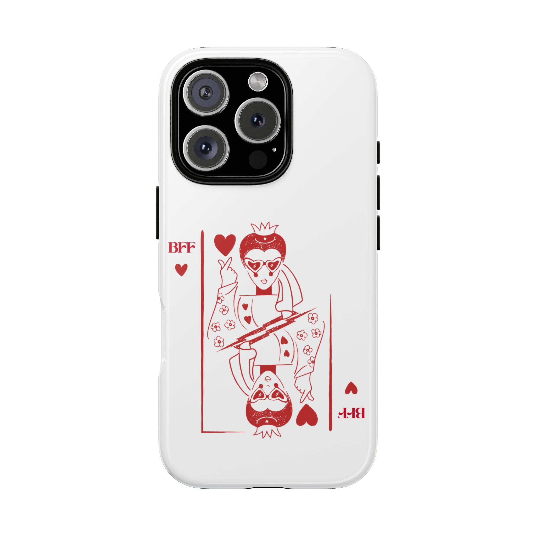 Queen of Hearts Playing Card Phone Case — BFF Red Illustration – Image 131