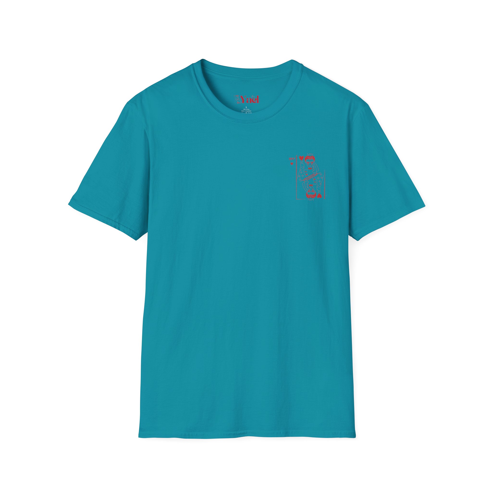 Queen of Hearts Playing Card T‑Shirt — Red Vintage Card Graphic – Image 35