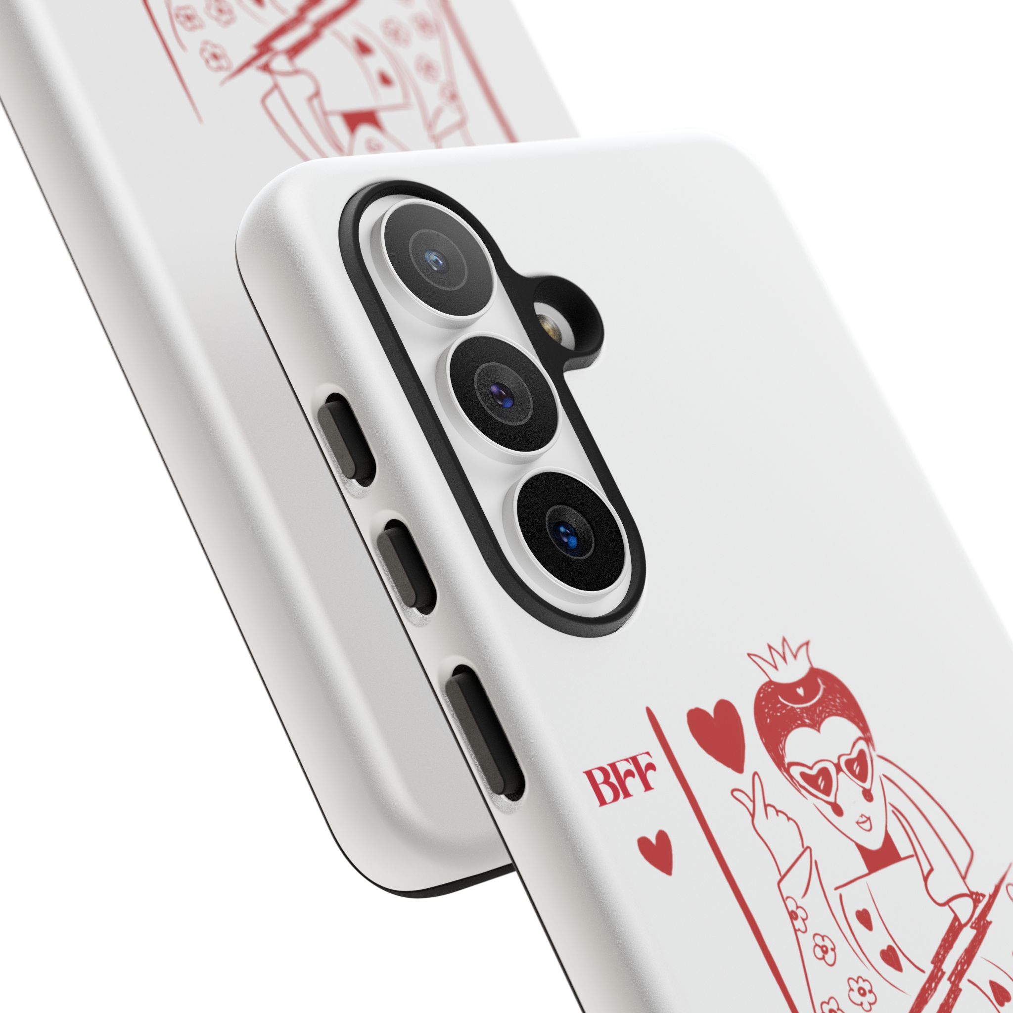 Queen of Hearts Playing Card Phone Case — BFF Red Illustration – Image 186