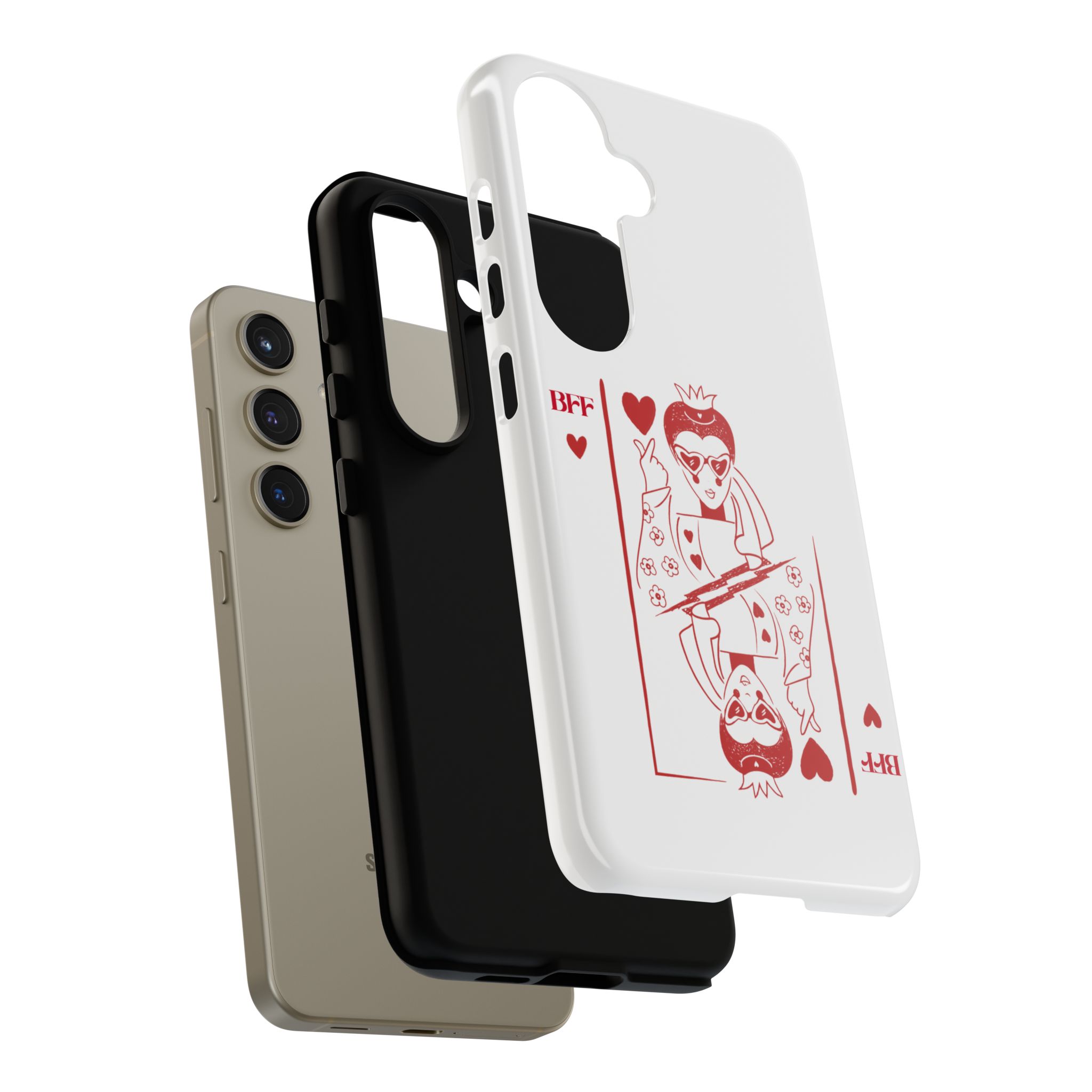 Queen of Hearts Playing Card Phone Case — BFF Red Illustration – Image 114