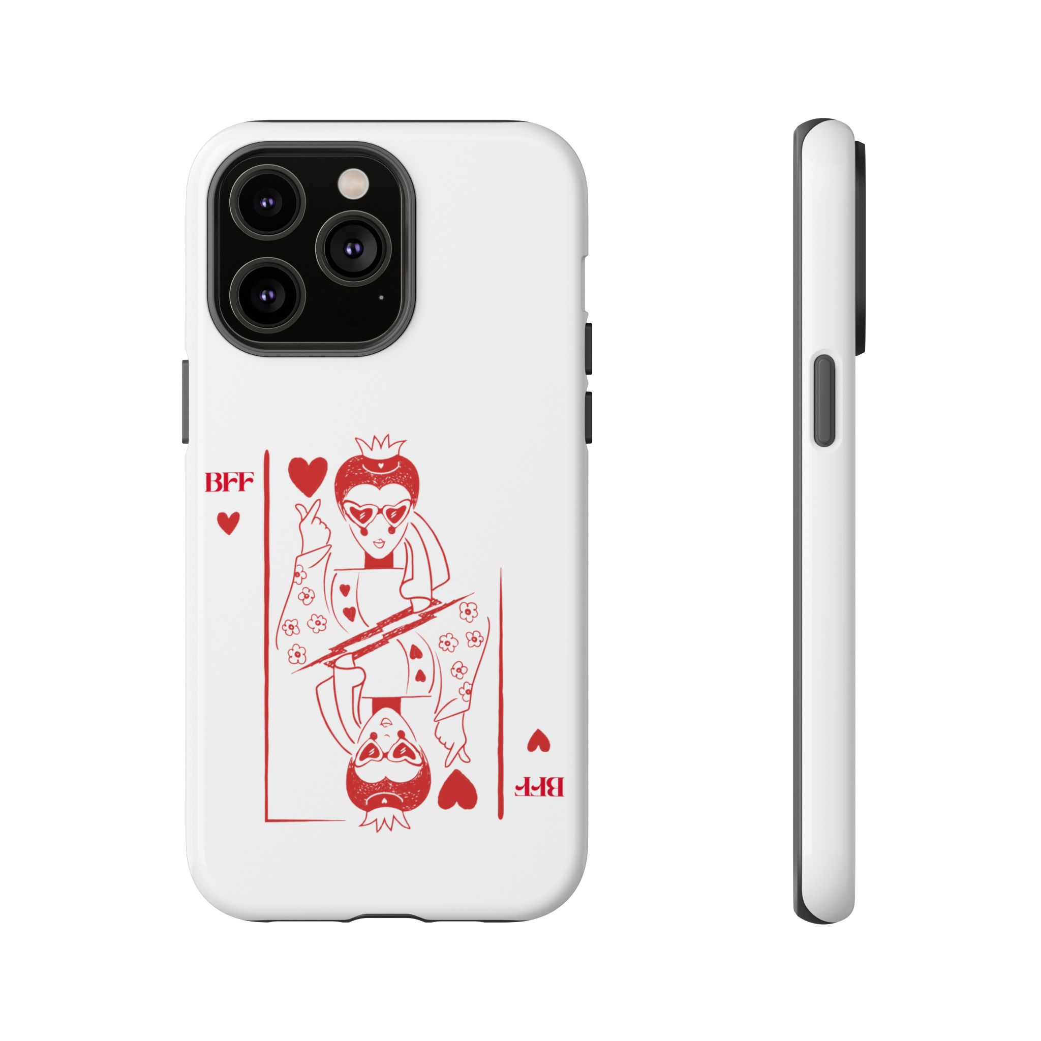 Queen of Hearts Playing Card Phone Case — BFF Red Illustration – Image 71