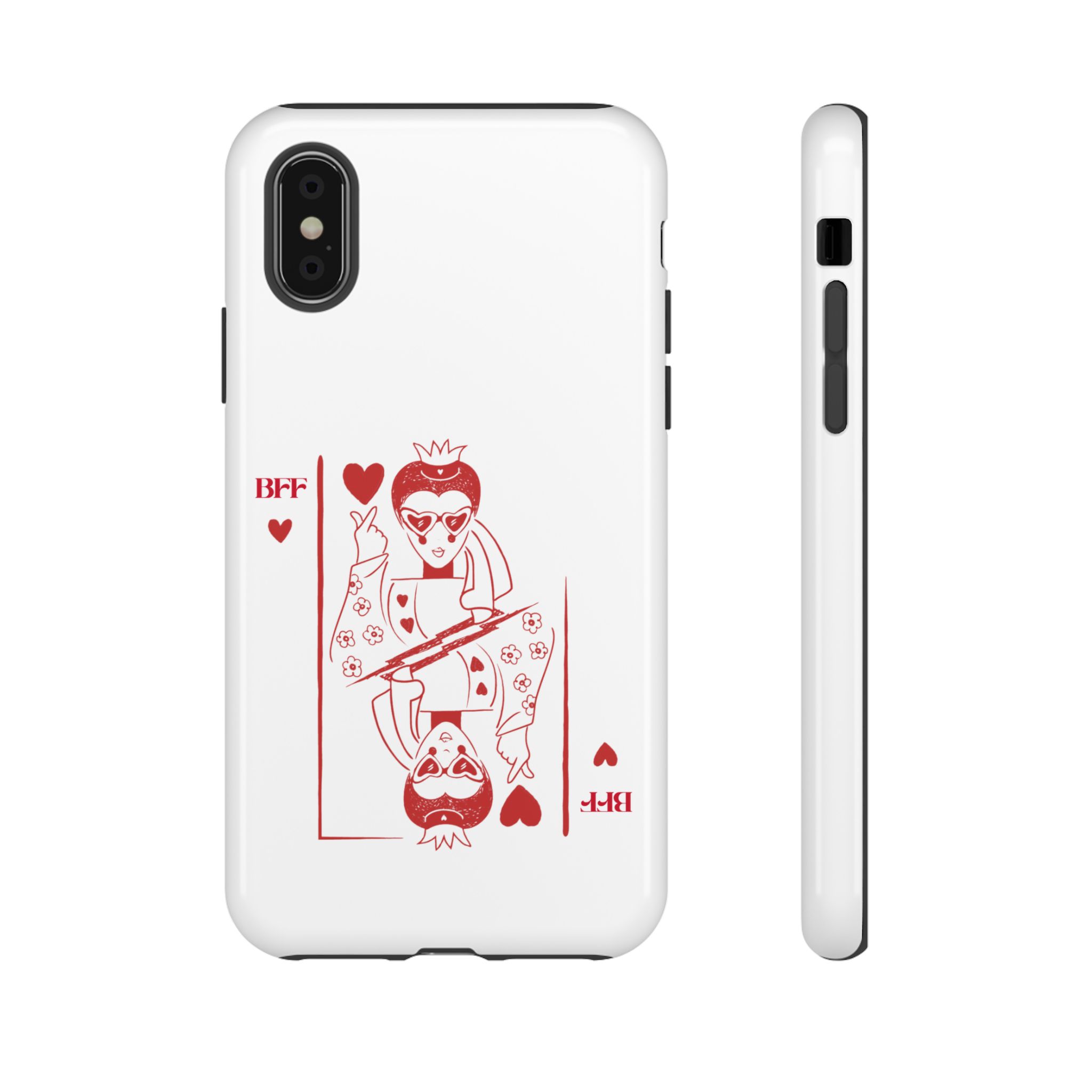 Queen of Hearts Playing Card Phone Case — BFF Red Illustration – Image 13