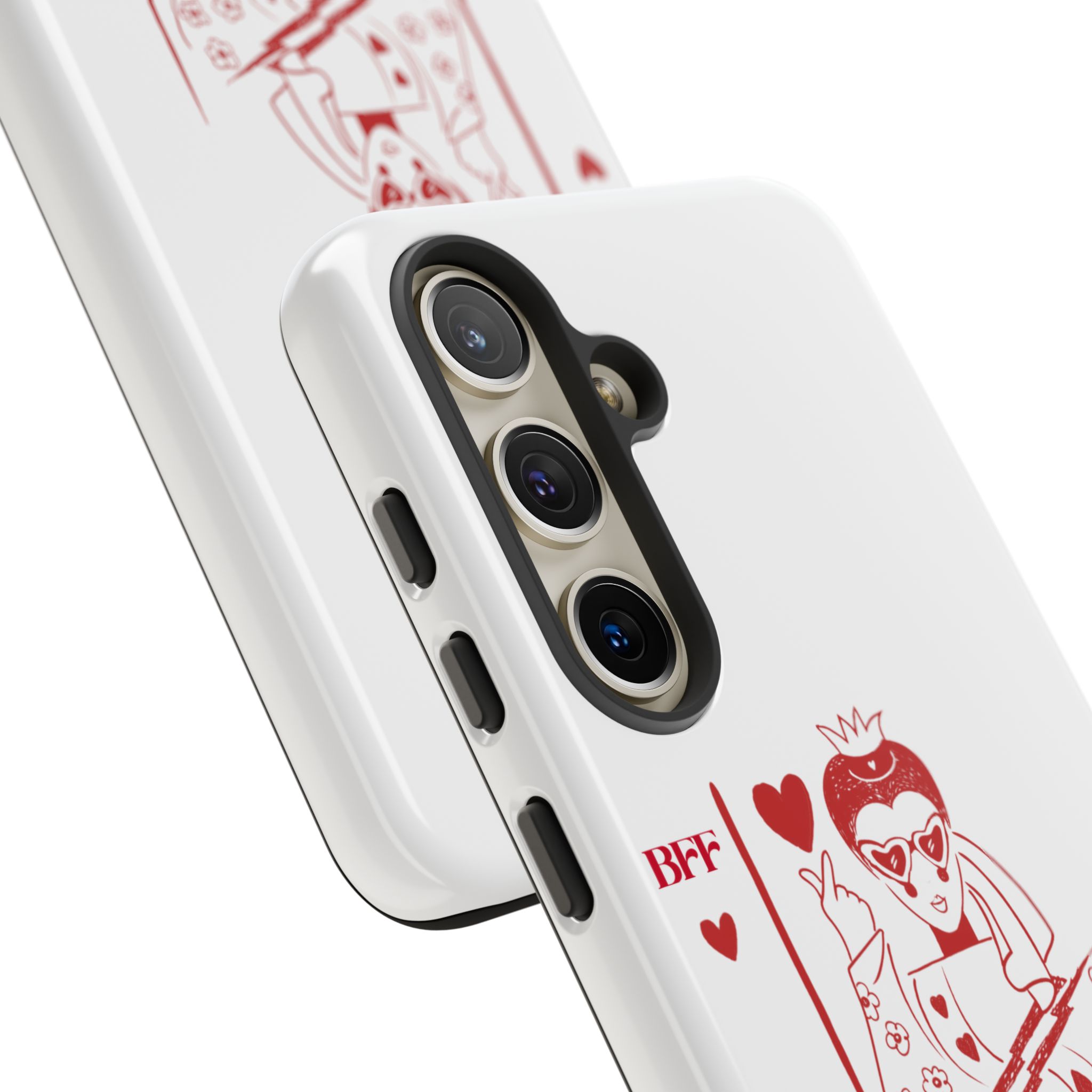 Queen of Hearts Playing Card Phone Case — BFF Red Illustration – Image 112