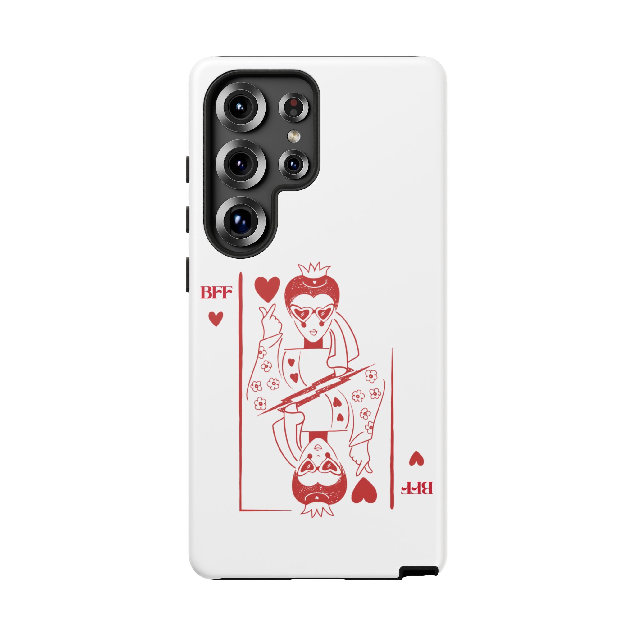 Queen of Hearts Playing Card Phone Case — BFF Red Illustration – Image 167