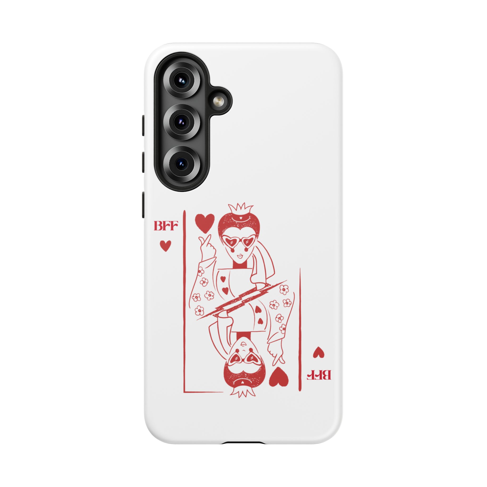 Queen of Hearts Playing Card Phone Case — BFF Red Illustration – Image 159