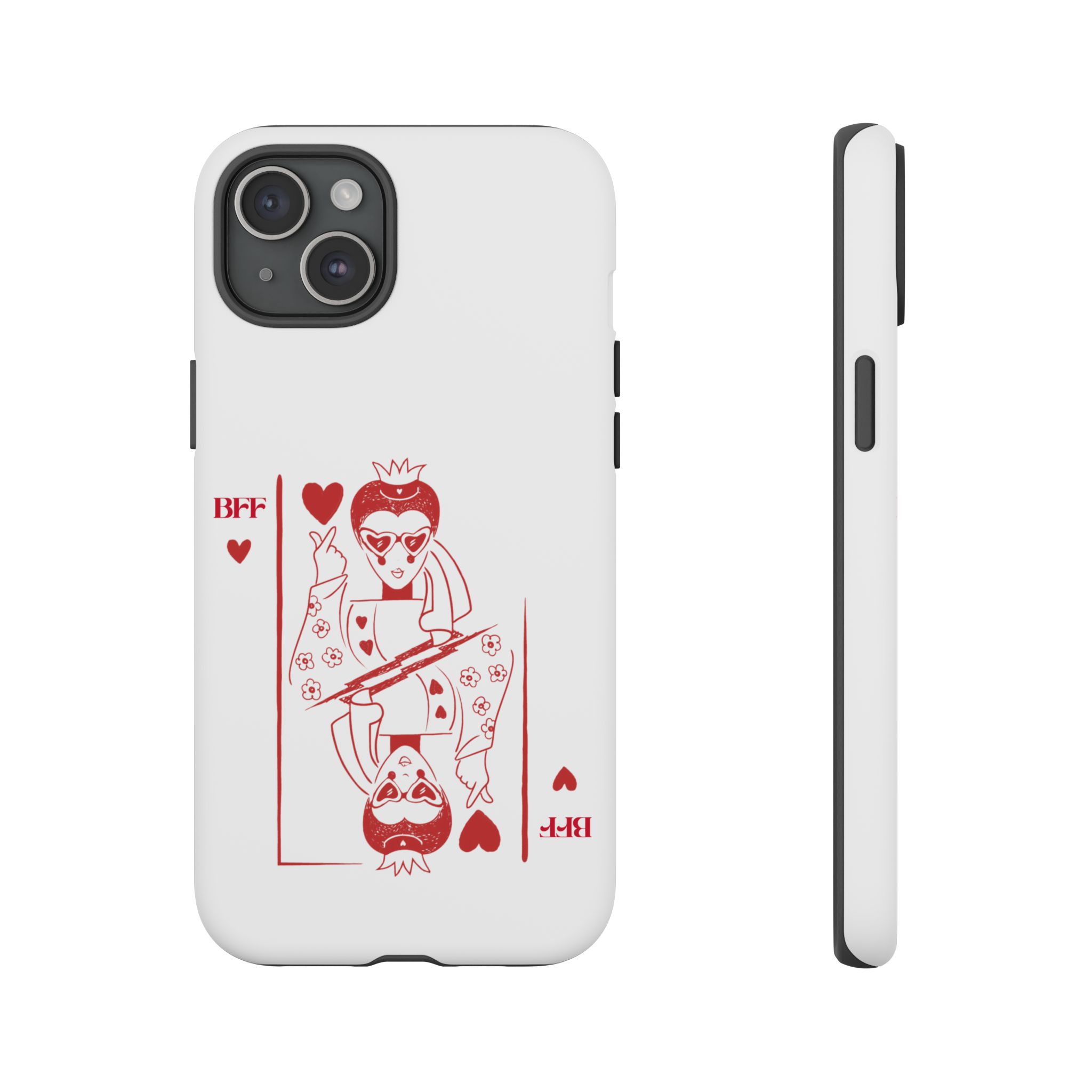Queen of Hearts Playing Card Phone Case — BFF Red Illustration – Image 96