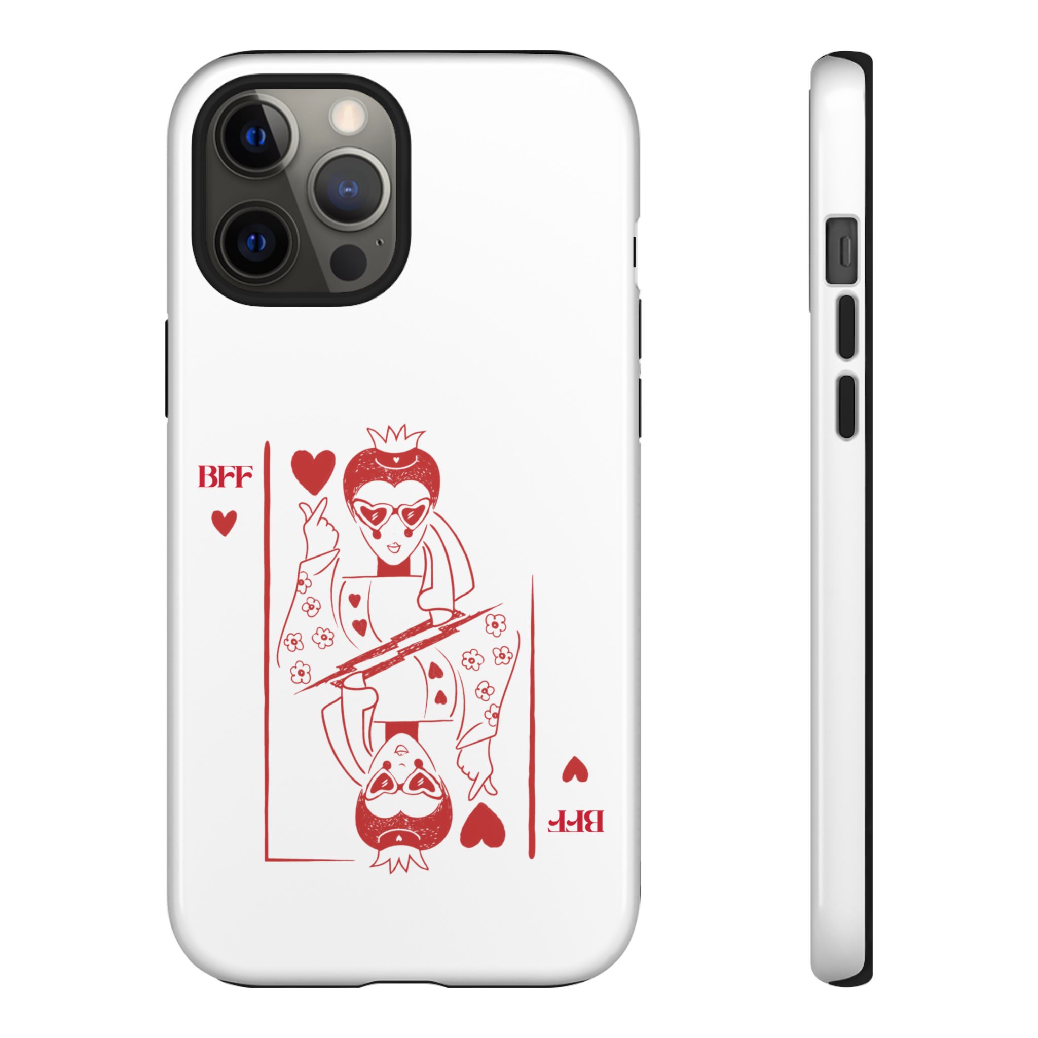 Queen of Hearts Playing Card Phone Case — BFF Red Illustration – Image 29