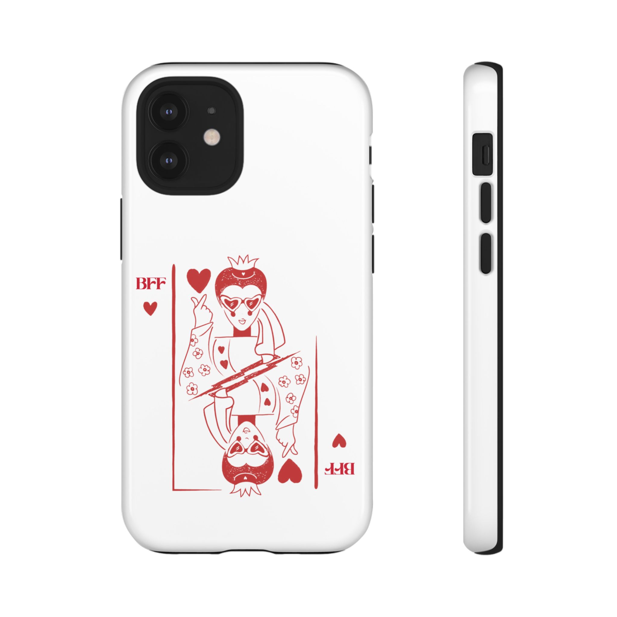 Queen of Hearts Playing Card Phone Case — BFF Red Illustration – Image 23