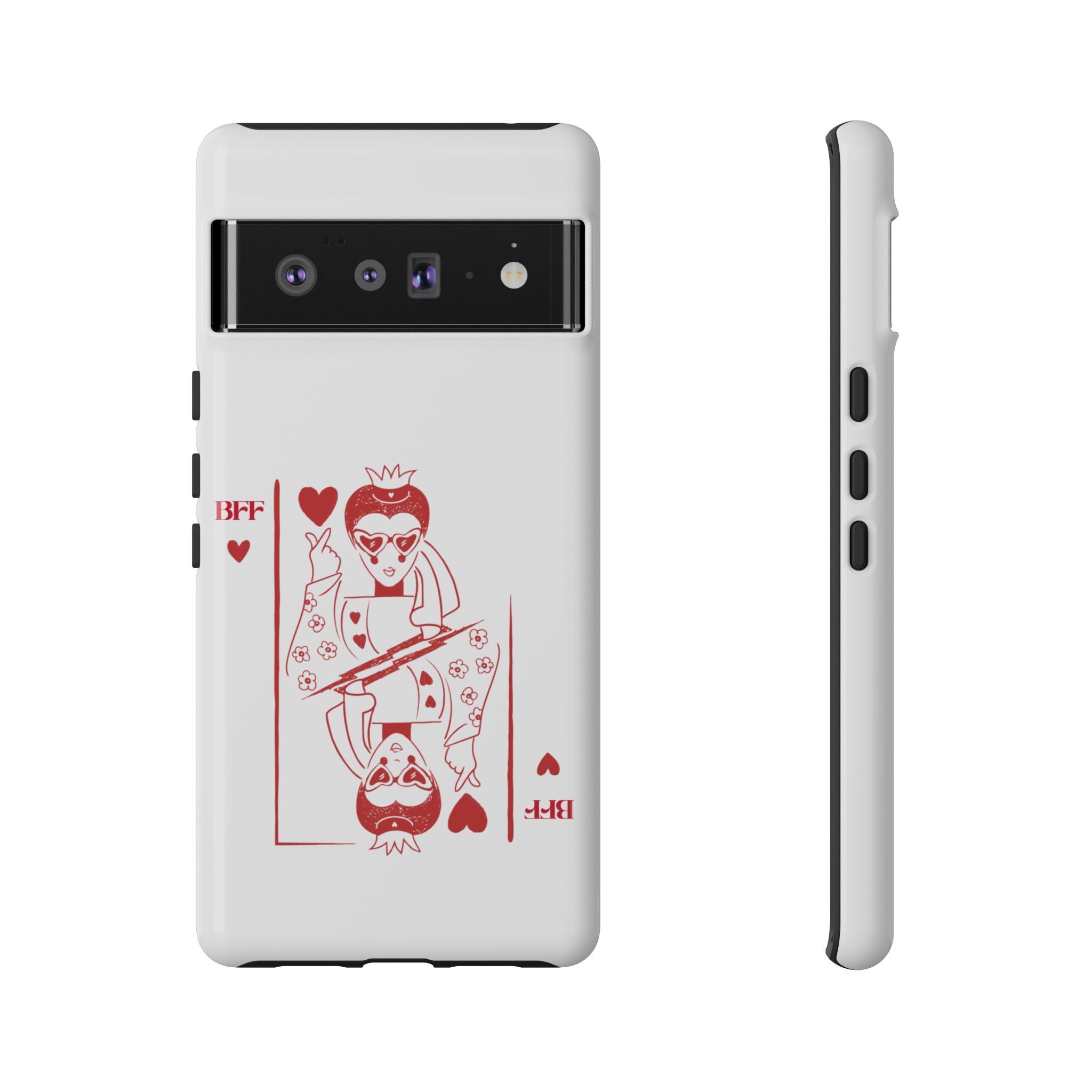 Queen of Hearts Playing Card Phone Case — BFF Red Illustration – Image 79