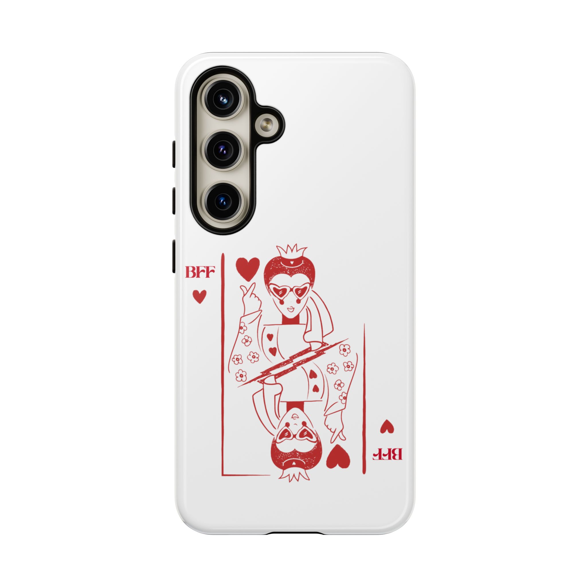 Queen of Hearts Playing Card Phone Case — BFF Red Illustration – Image 111