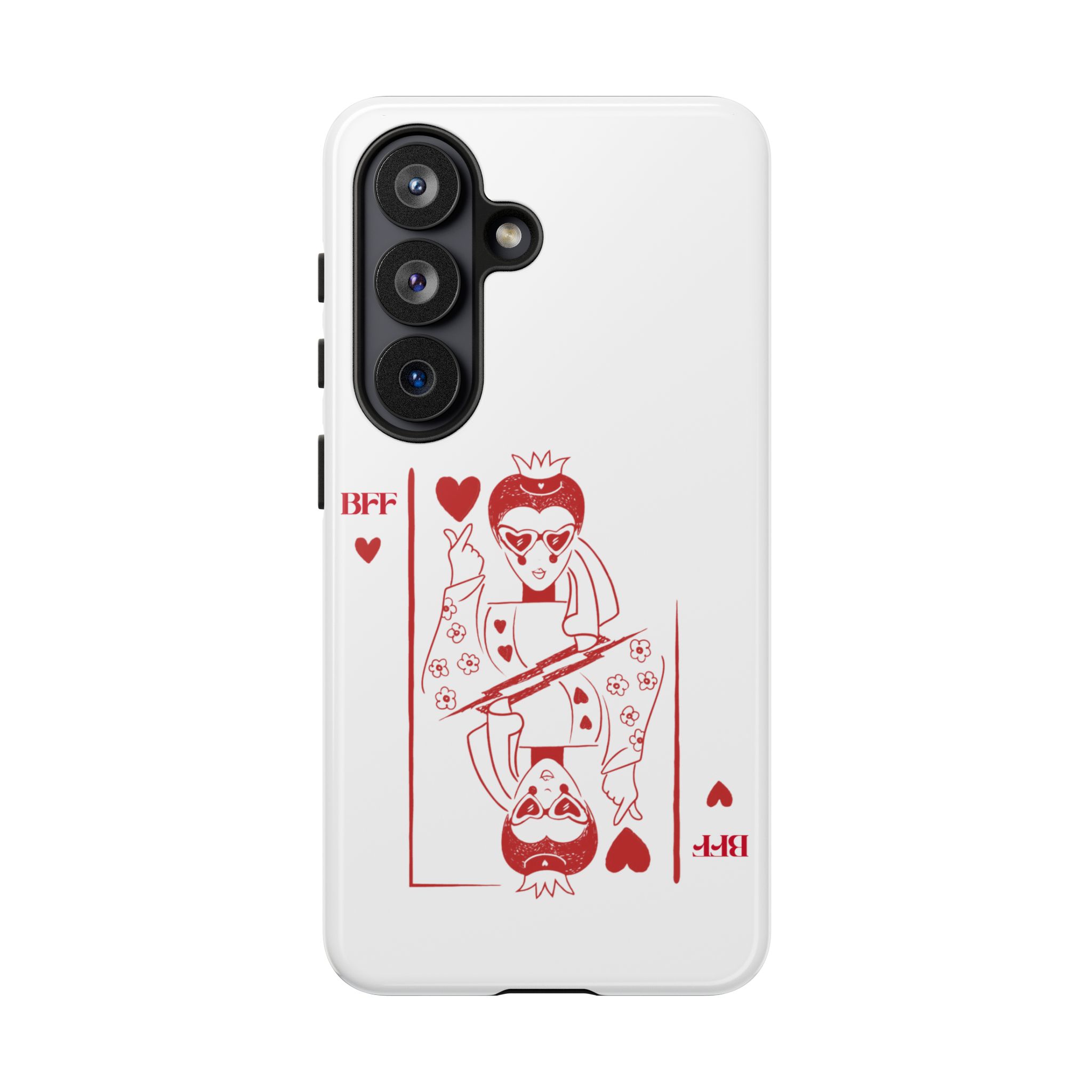 Queen of Hearts Playing Card Phone Case — BFF Red Illustration – Image 179