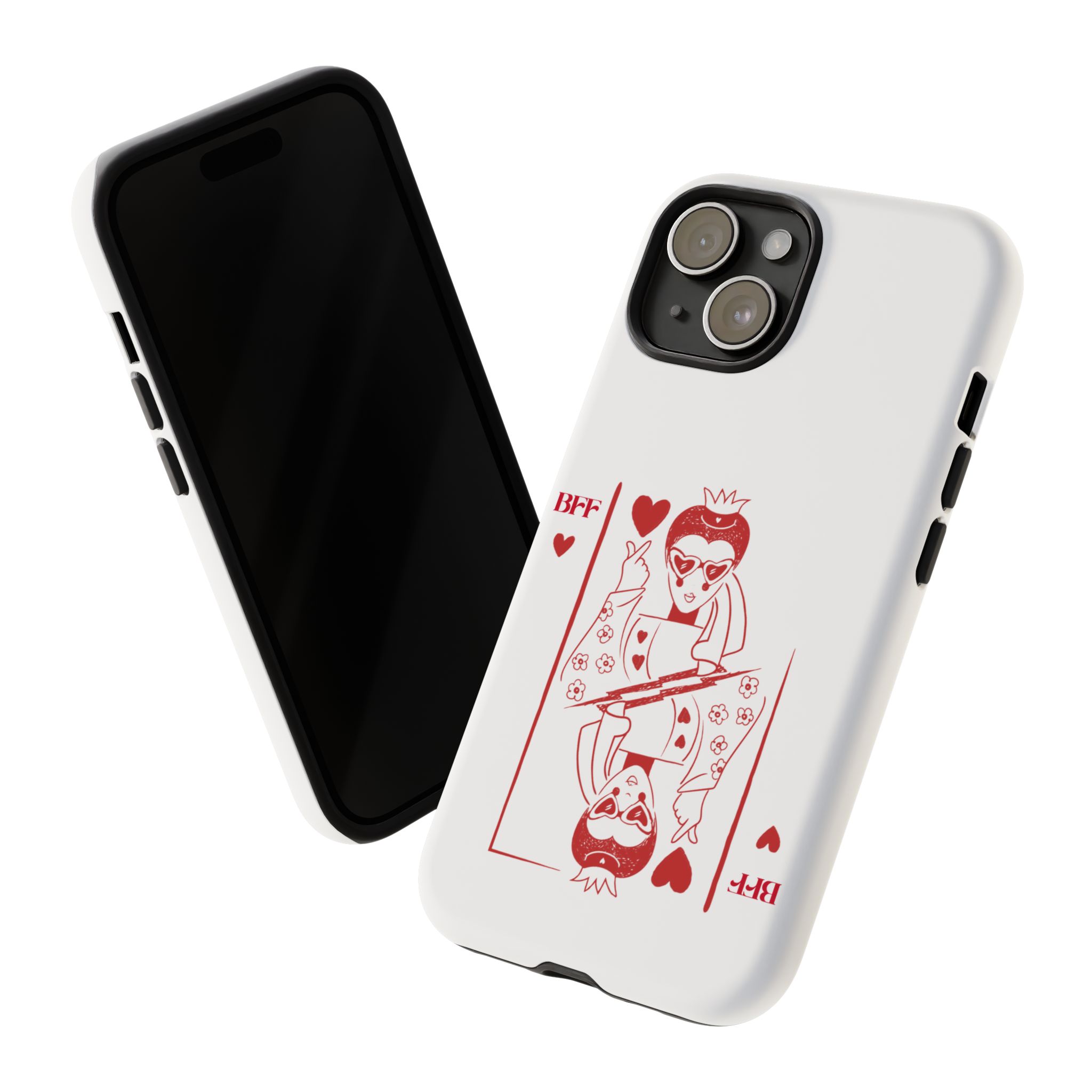 Queen of Hearts Playing Card Phone Case — BFF Red Illustration – Image 91