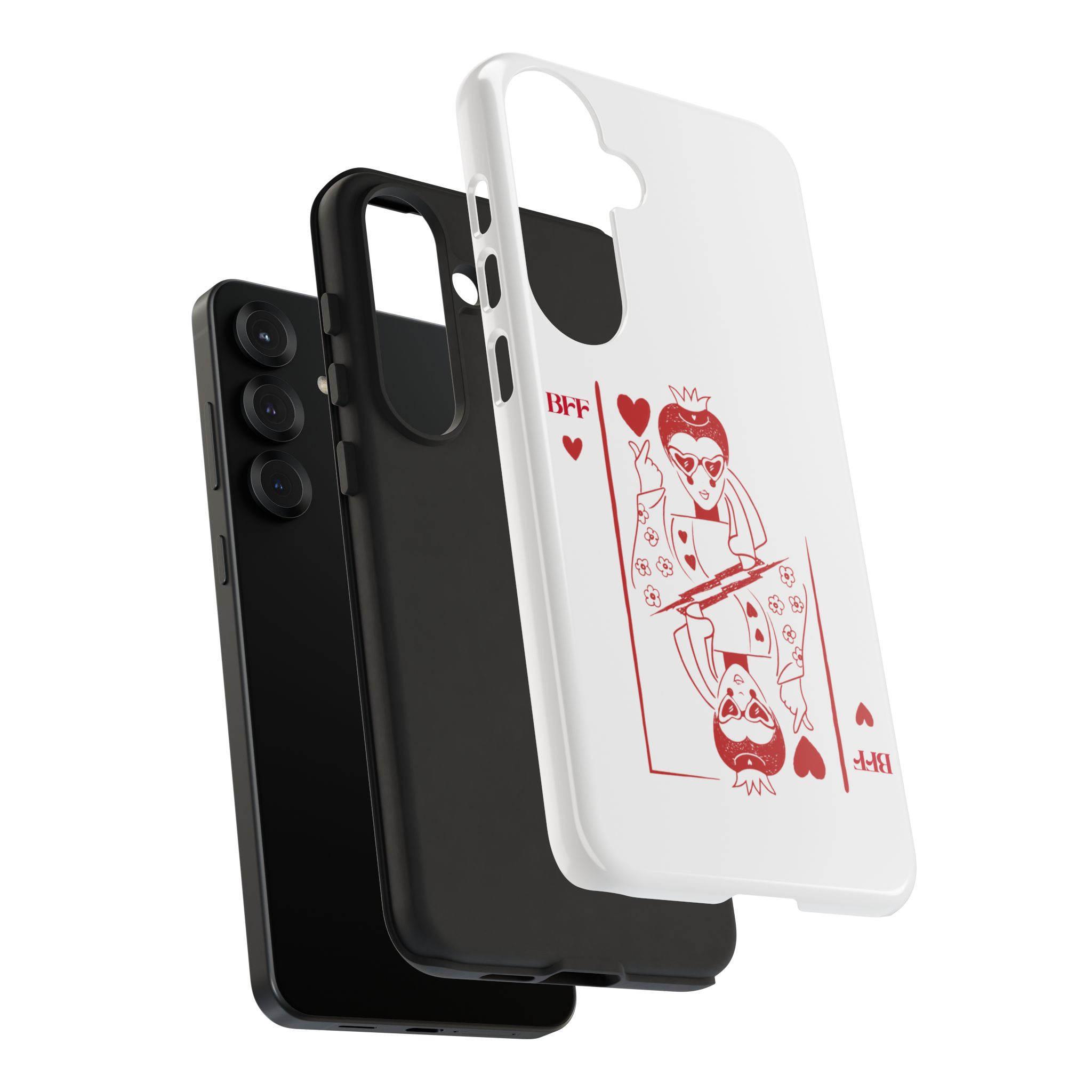 Queen of Hearts Playing Card Phone Case — BFF Red Illustration – Image 158